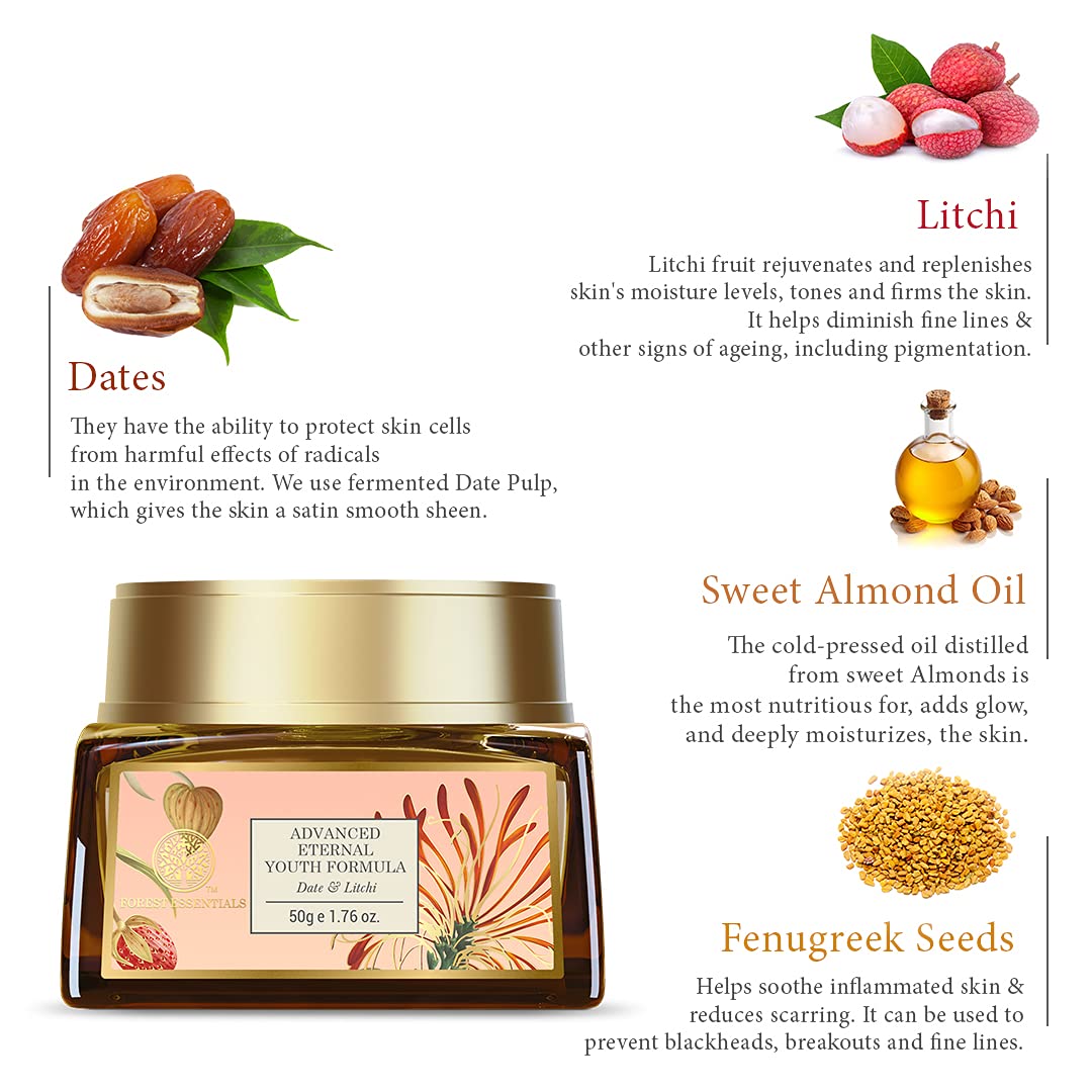 Forest Essentials Advanced Eternal Youth Formula Night Cream - Date & Litchi – view 5