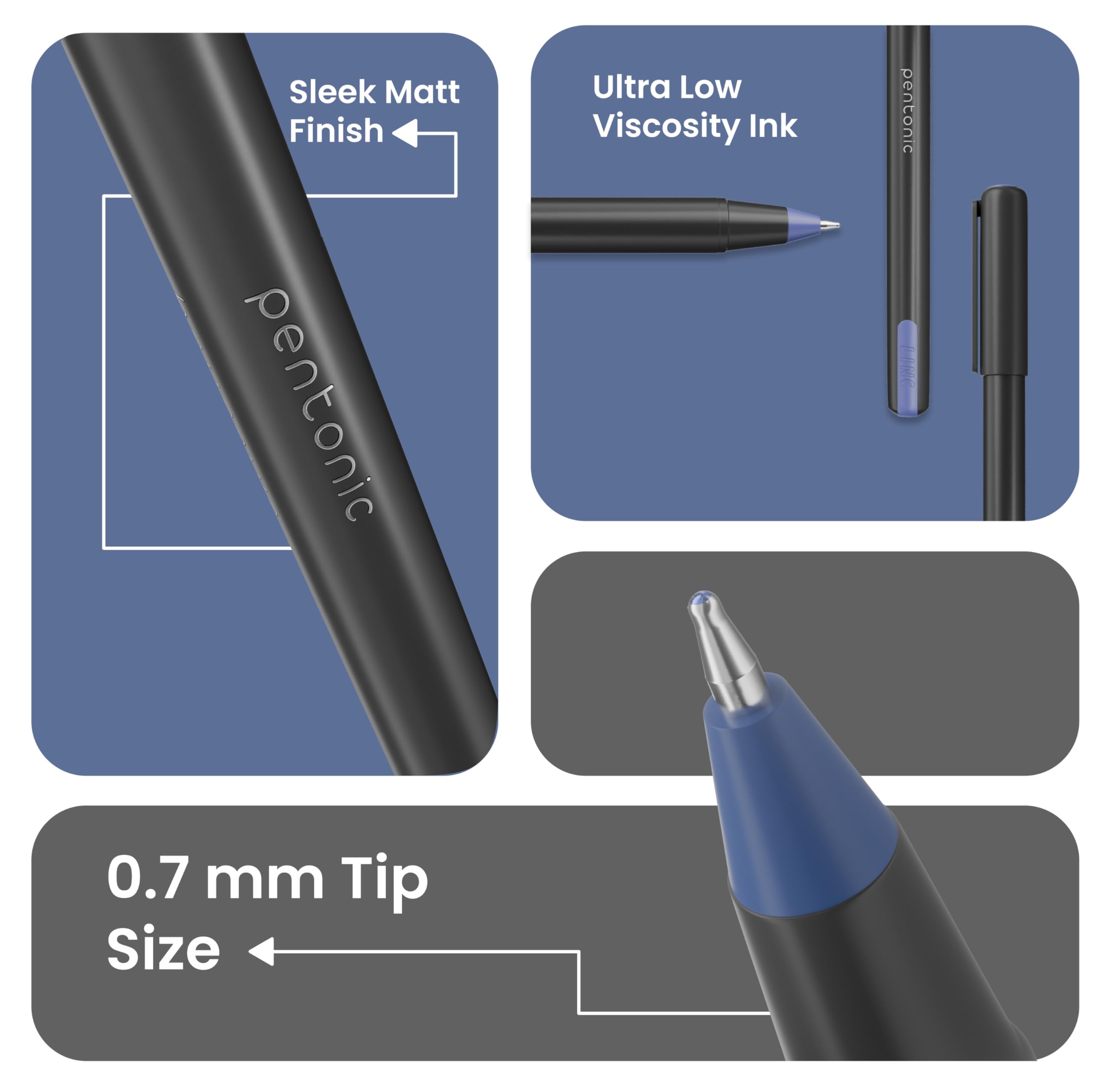 Pentonic 0.7 mm Ball Pen Blister Pack – view 7