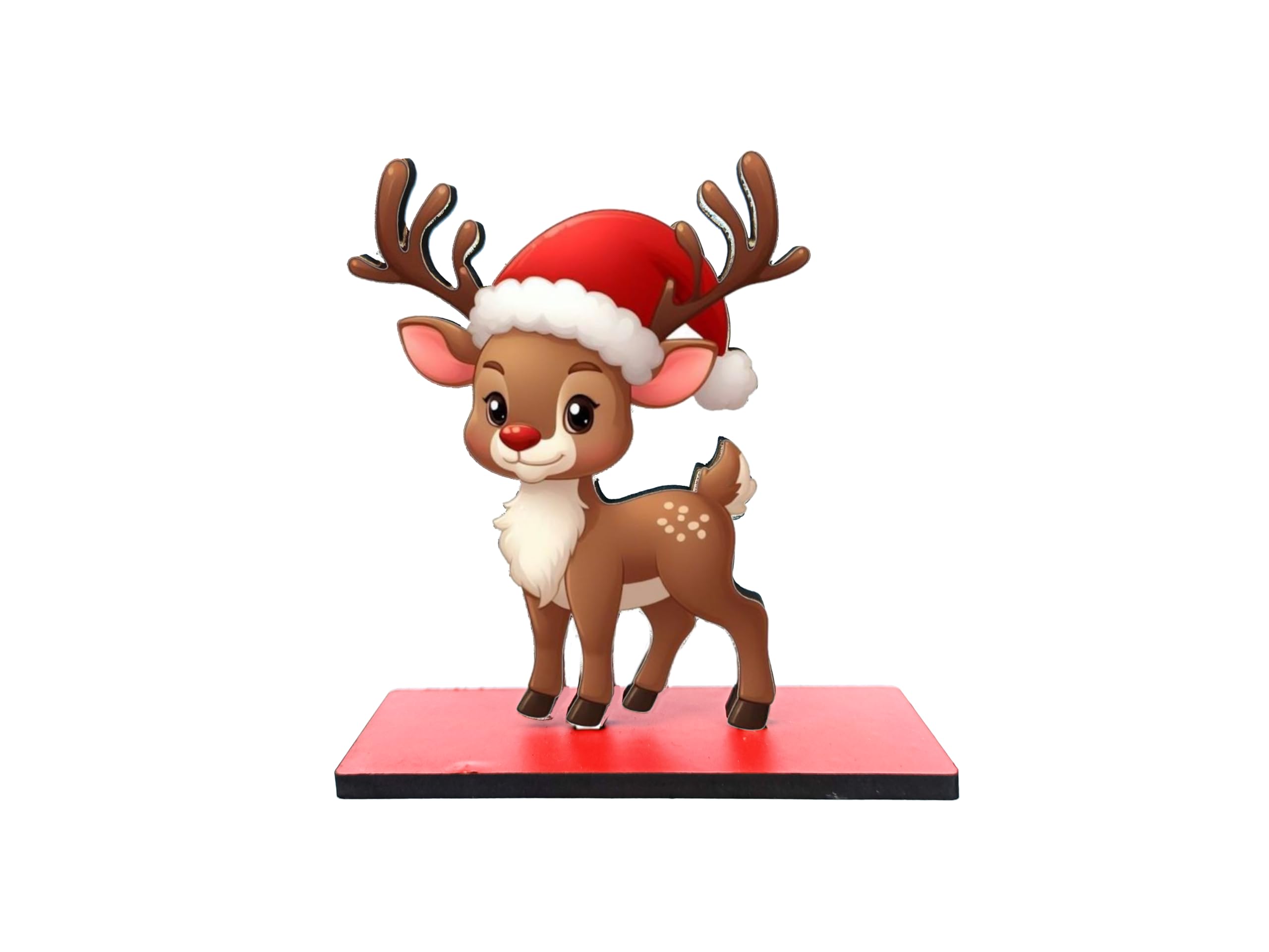 Deer 4mm MDF Tabletop showpiece, Christmas Gift, Christmas Decoration Item for Home – view 4