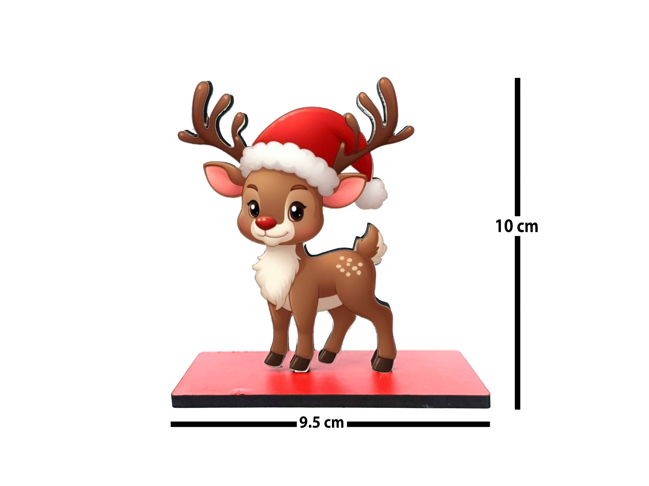 Deer 4mm MDF Tabletop showpiece, Christmas Gift, Christmas Decoration Item for Home – view 5