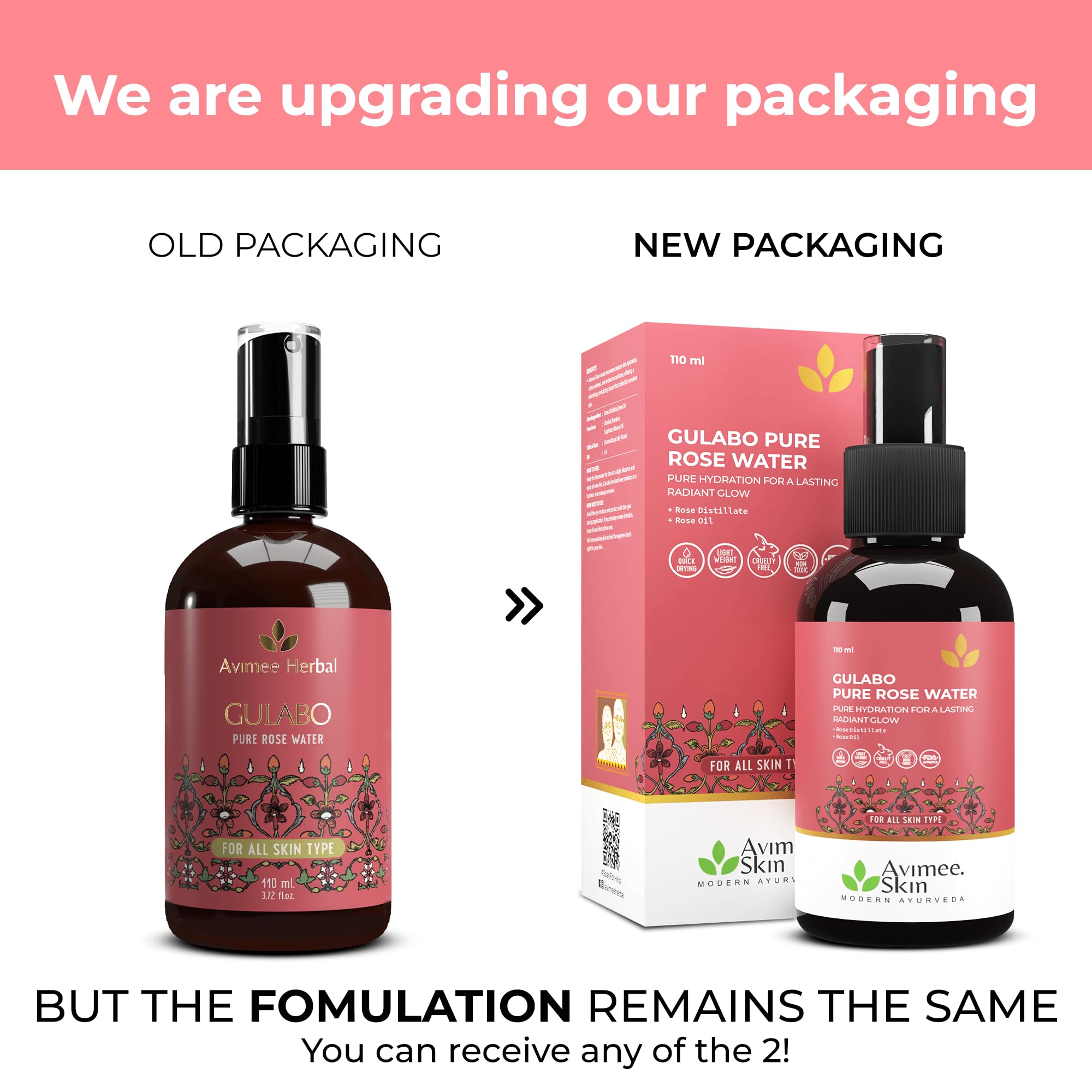 Avimee Herbal Gulabo Premium Rose Water – view 2