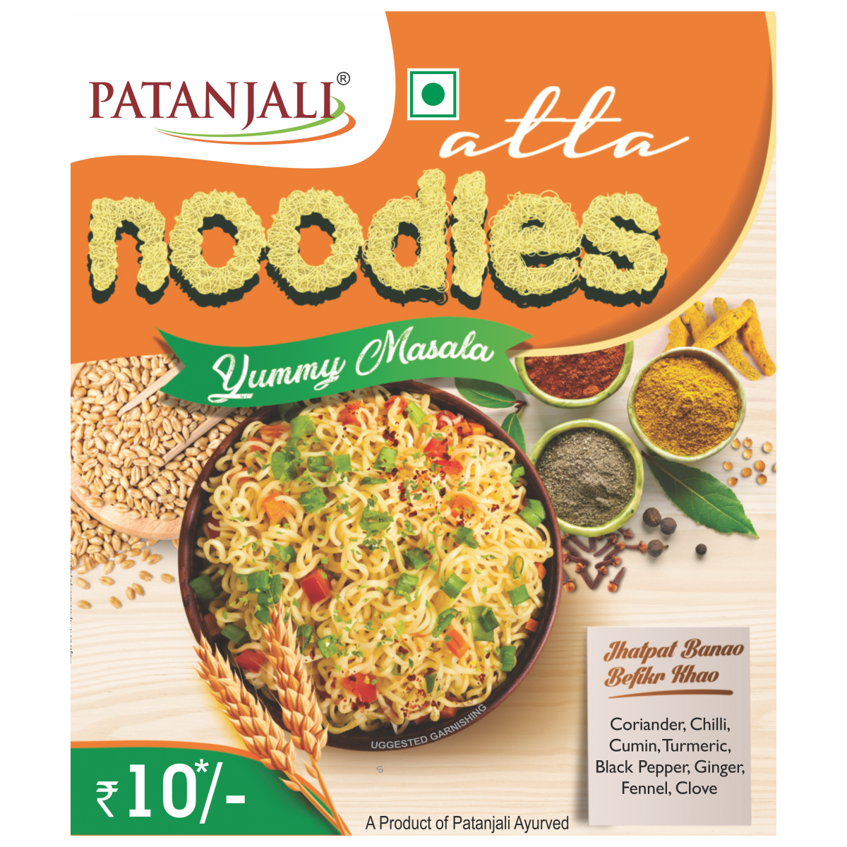 Patanjali Atta Noodles Yummy Masala 60 g – view 6