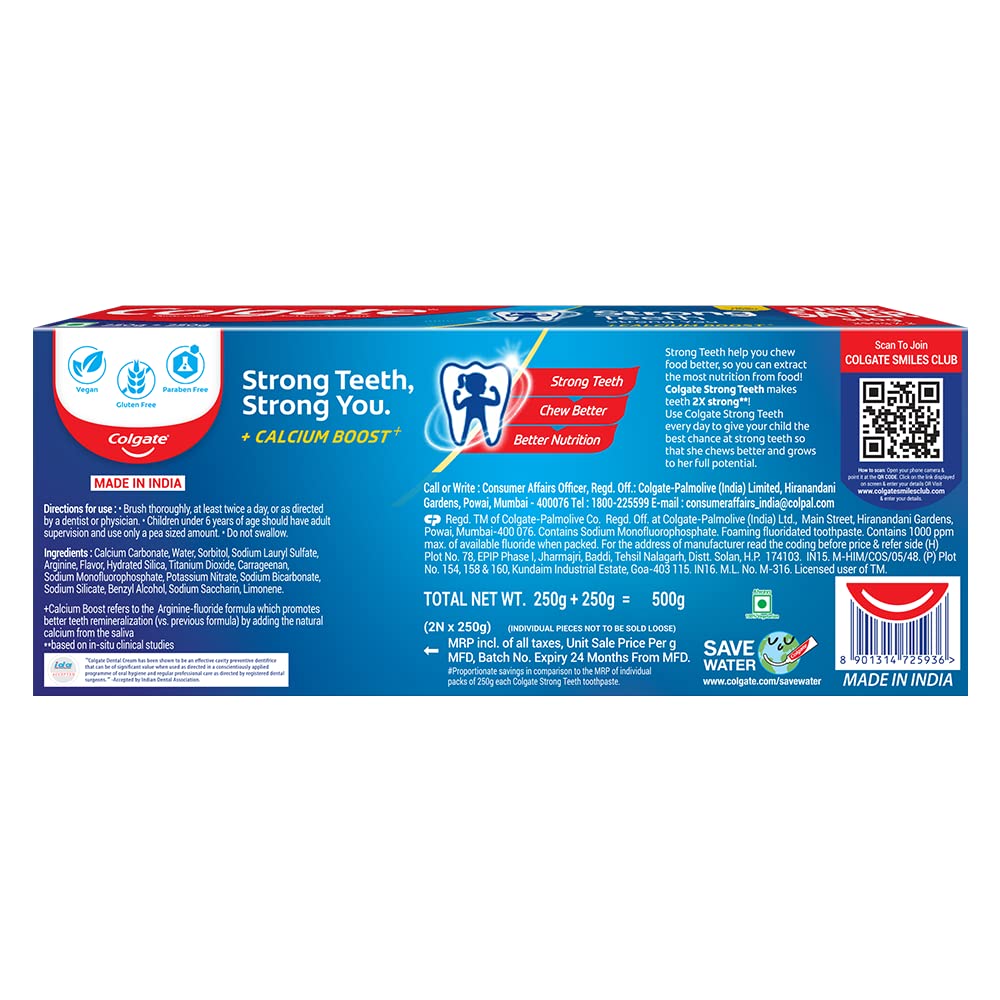 Colgate Strong Teeth, 500g, India – view 9