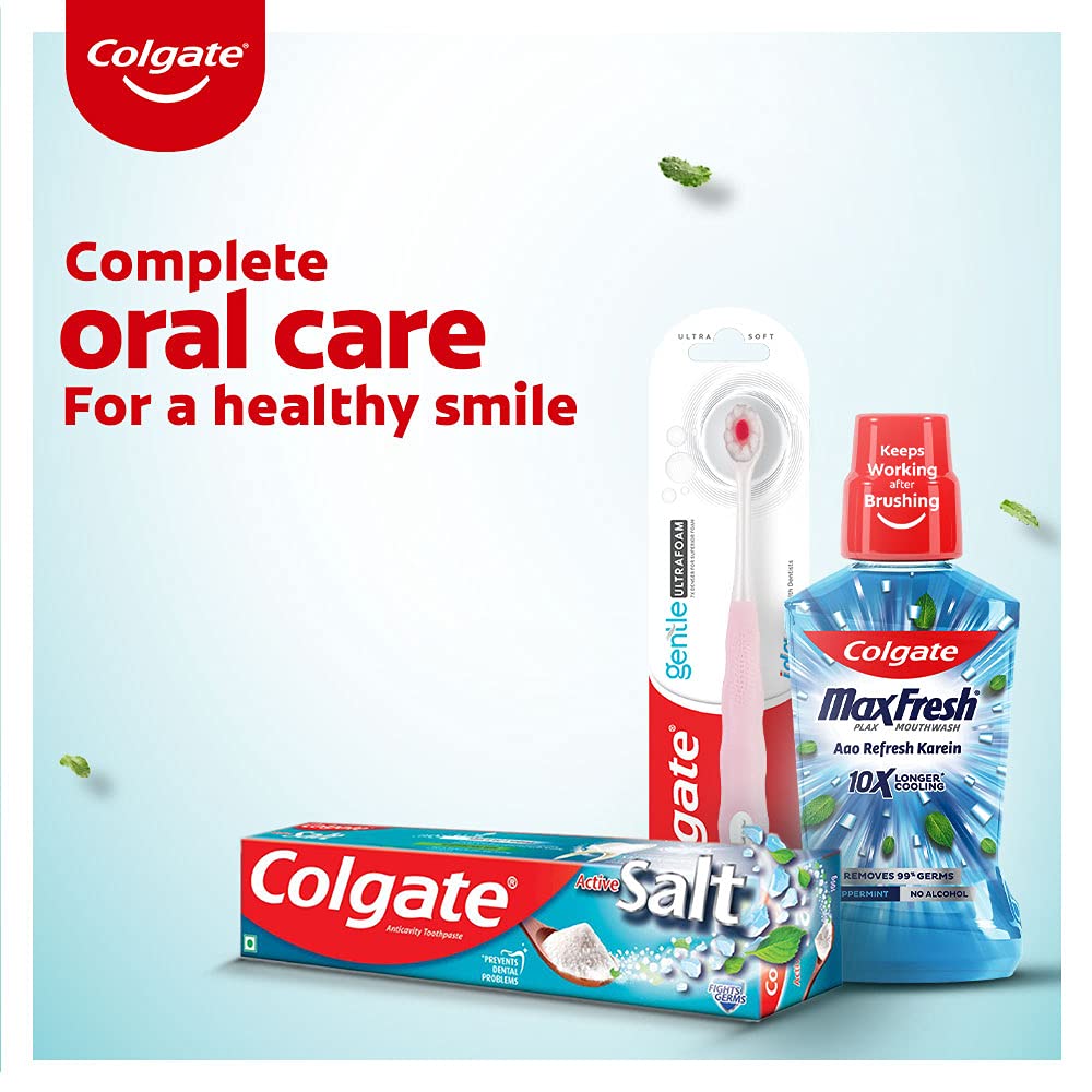 Colgate Active Salt Toothpaste, Daily Germ Protection, Pack Of 800G (200G X 4), Colgate Toothpaste With Salt And Mint, Healthy Gums & Teeth, Toothpaste That Fights Germs & Eliminates Bad Breath – view 7