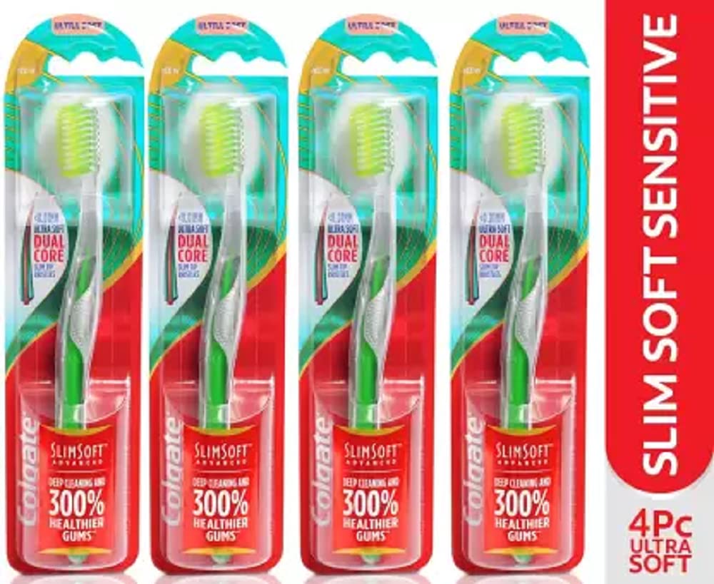 Colgate ultra soft manual toothbrush pack of four assorted colors