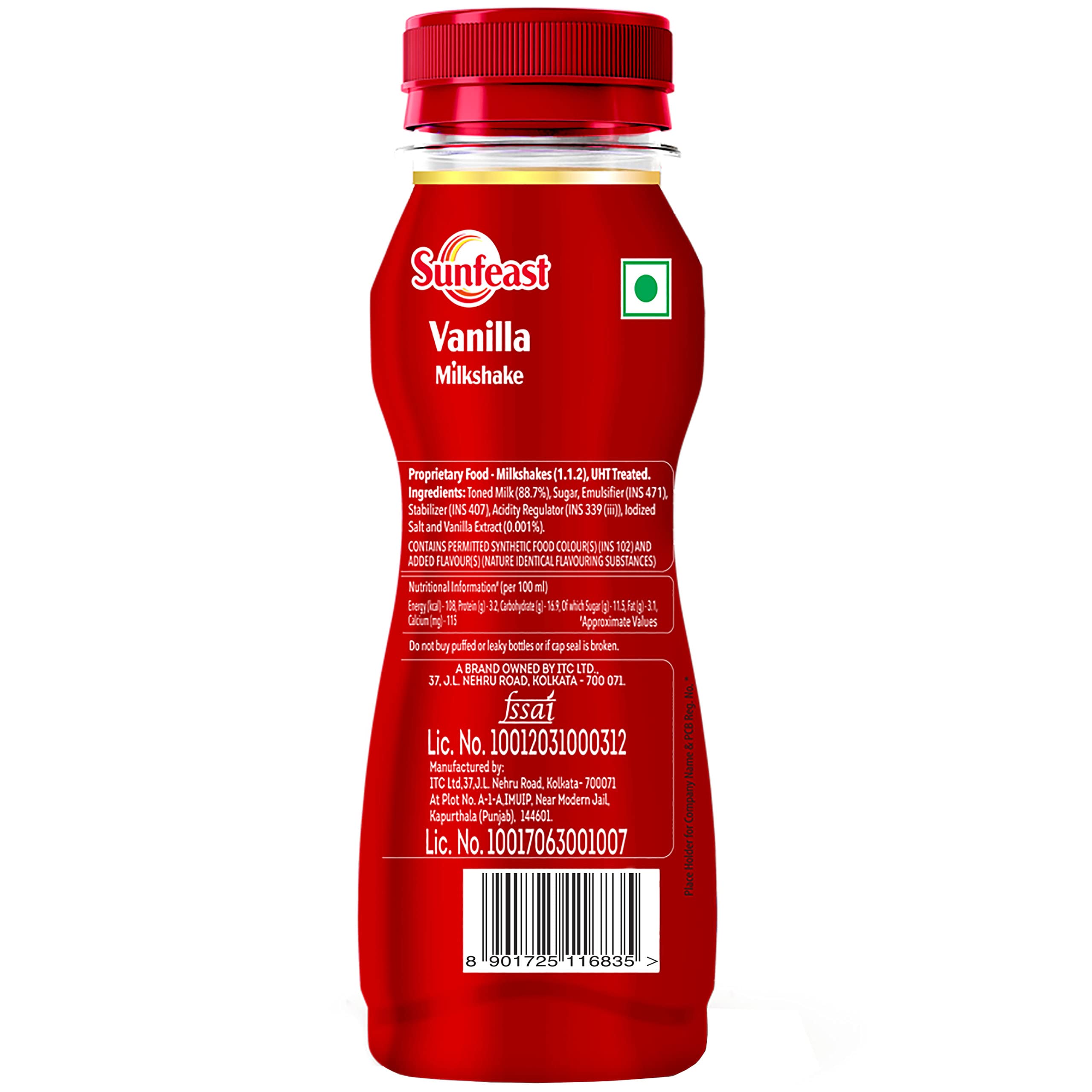 Sunfeast Vanilla Milkshake- Creamy & Smooth Milkshake With Real Vanilla Extracts, 180ml – view 2