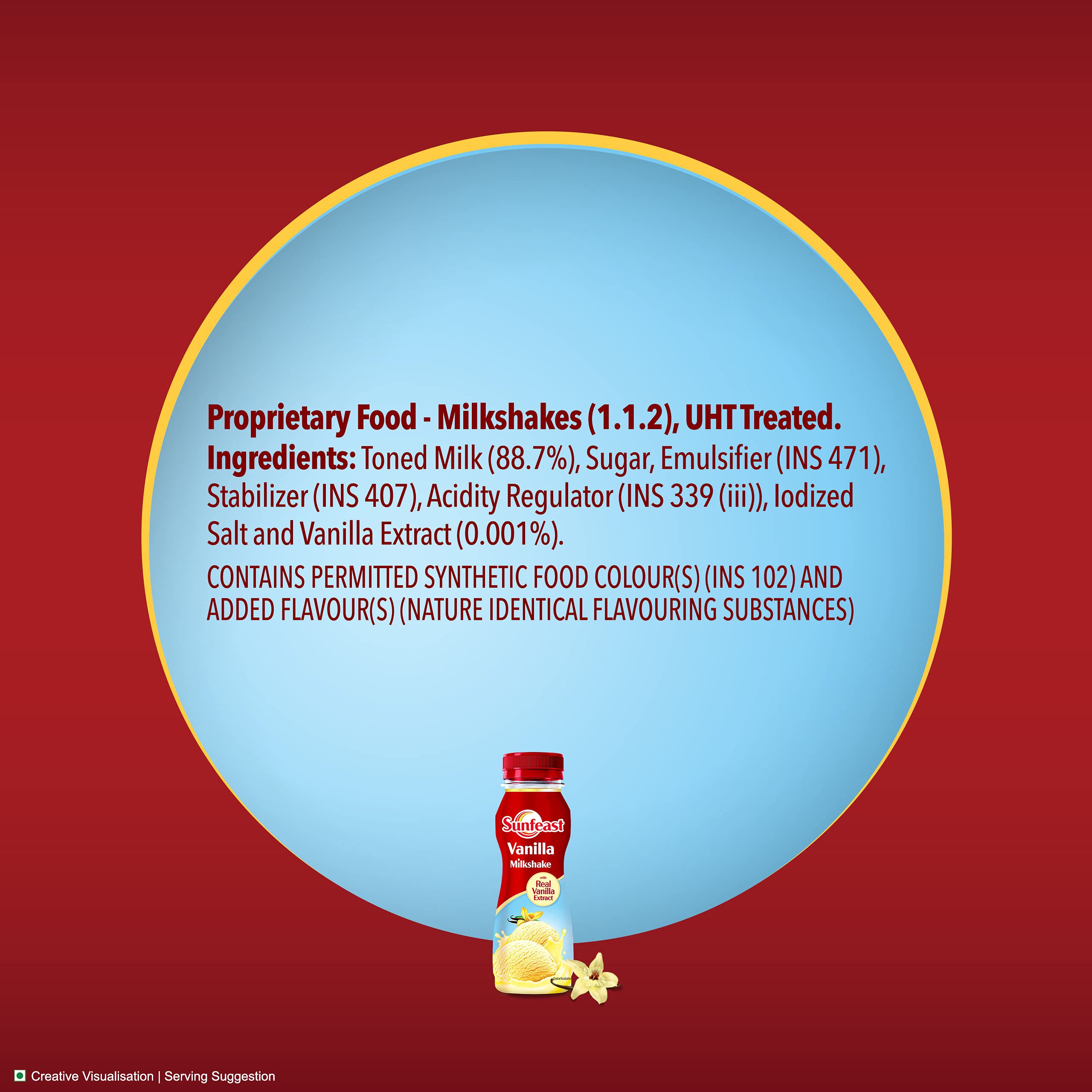 Sunfeast Vanilla Milkshake- Creamy & Smooth Milkshake With Real Vanilla Extracts, 180ml – view 7