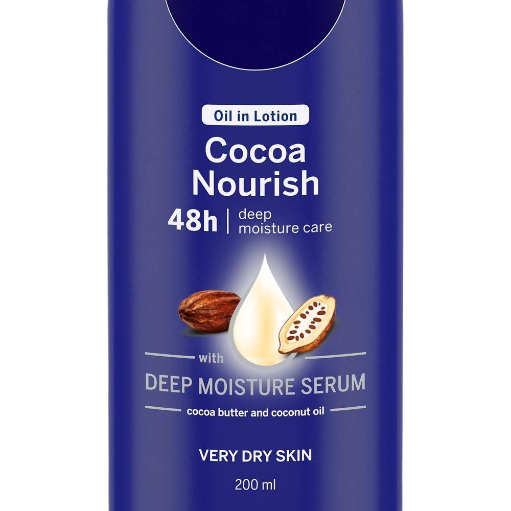Nivea Cocoa Nourish Oil In Lotion, Pack of 3 (200ml, Dry Skin) – view 4