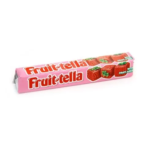 Mixed Fruit-Tella chewy candy stick packs with lemon grape strawberry flavors