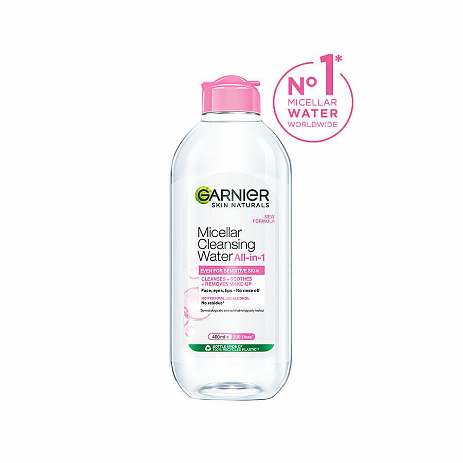 Garnier Micellar Water - Gentle Cleanser For Sensitive Skin, Get 100% Clean Skin 400 ml – view 2