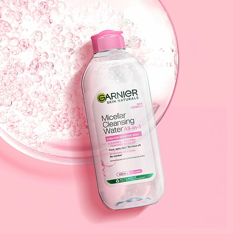 Garnier Micellar Water - Gentle Cleanser For Sensitive Skin, Get 100% Clean Skin 400 ml – view 3