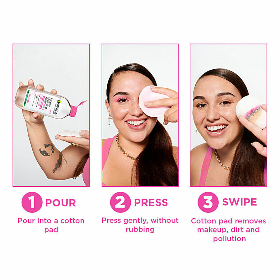 Garnier Micellar Water - Gentle Cleanser For Sensitive Skin, Get 100% Clean Skin 400 ml – view 6