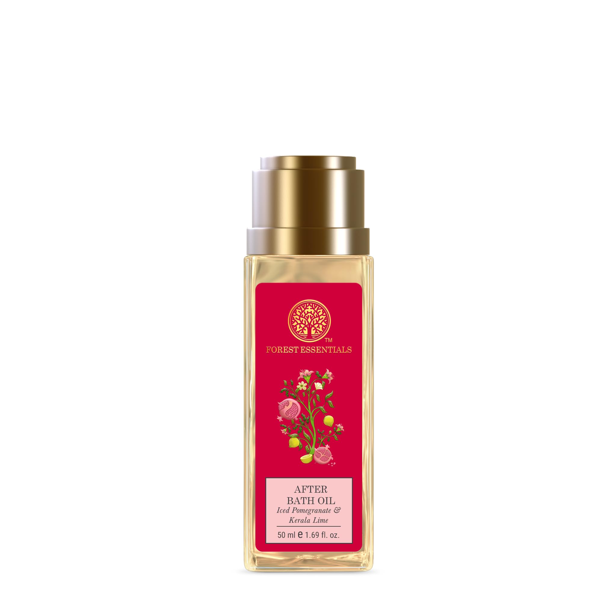 50 ml Forest Essentials after shower body oil bottle