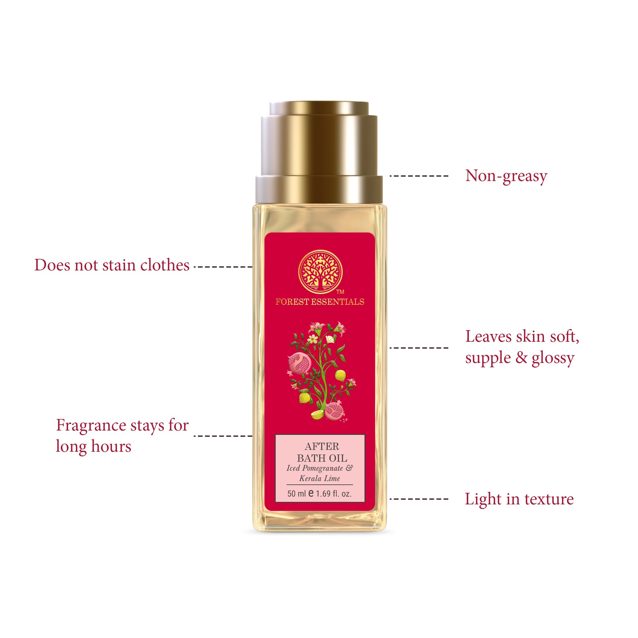 Forest Essentials After Bath Oil Iced Pomegranate & Kerala Lime – view 3