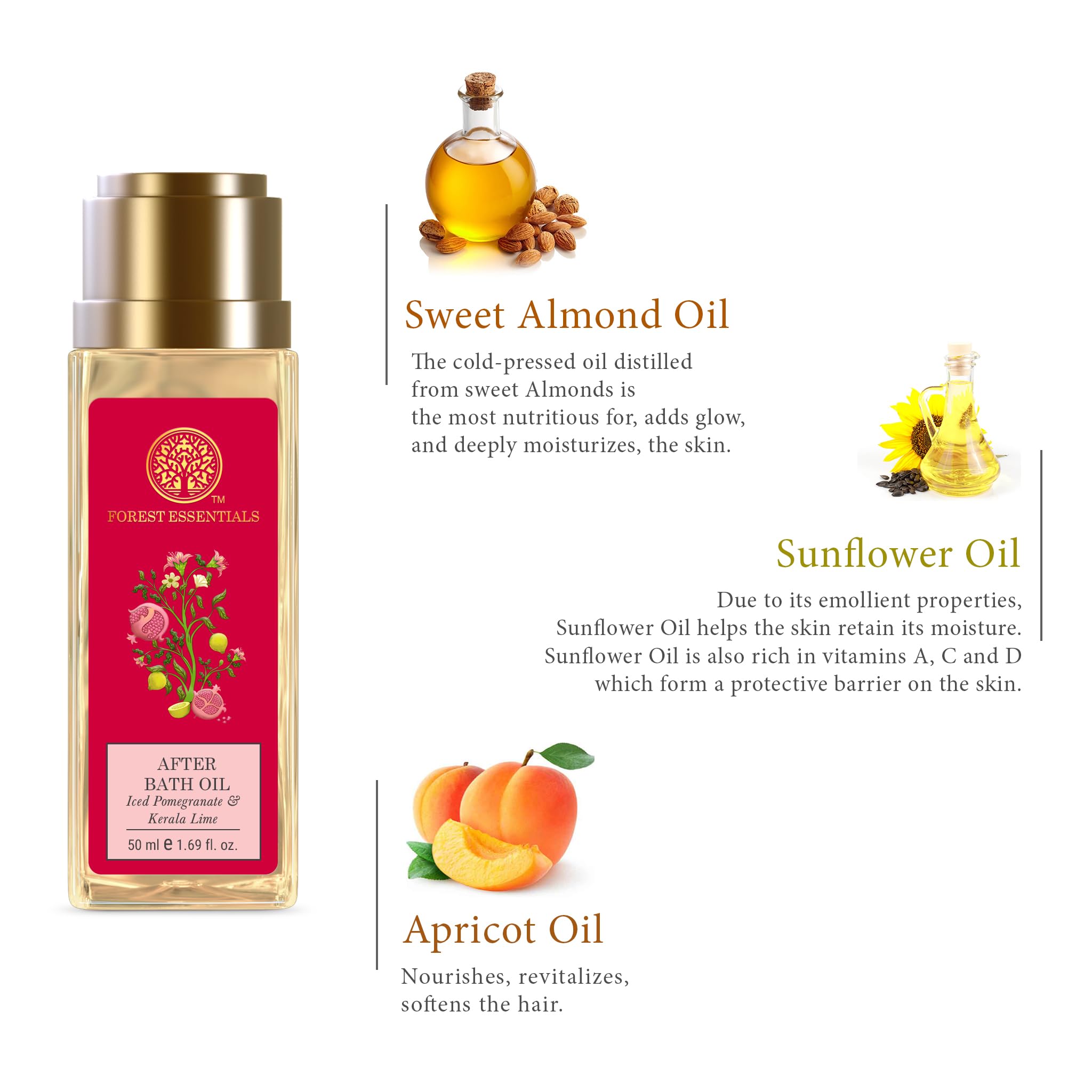 Forest Essentials After Bath Oil Iced Pomegranate & Kerala Lime – view 4