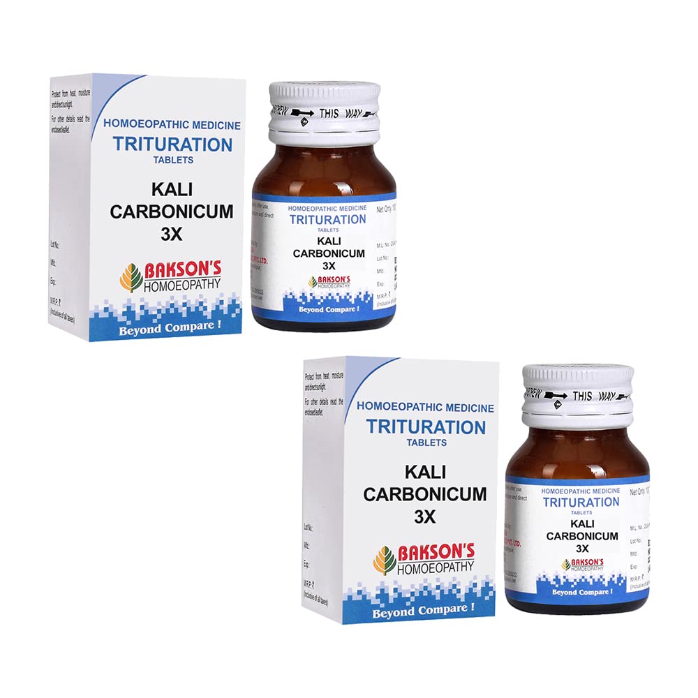 Bakson's Kali Carbonicum 3X tablets pack of 2