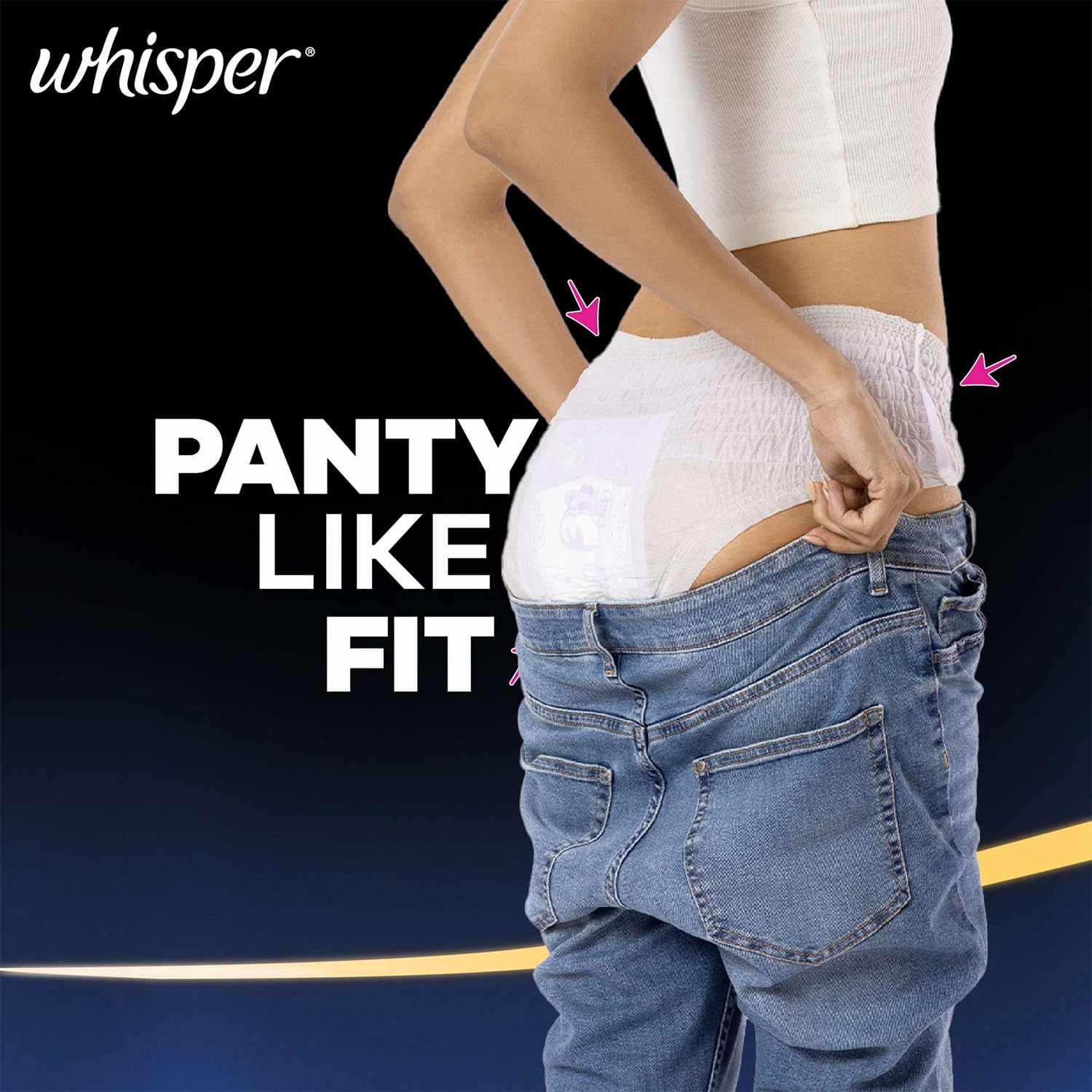 Whisper Super Absorbent Period Panty, 6 M-L Pants, 360 Degree Leakage Protection for Heavy Flow, Panty like Fit for Full back Coverage, Absorbs Heavy Gushes, Silky Soft, Comfortable Feel – view 4