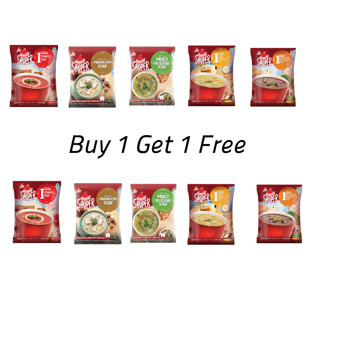 Bambino combo soups pack with assorted powder soup packets