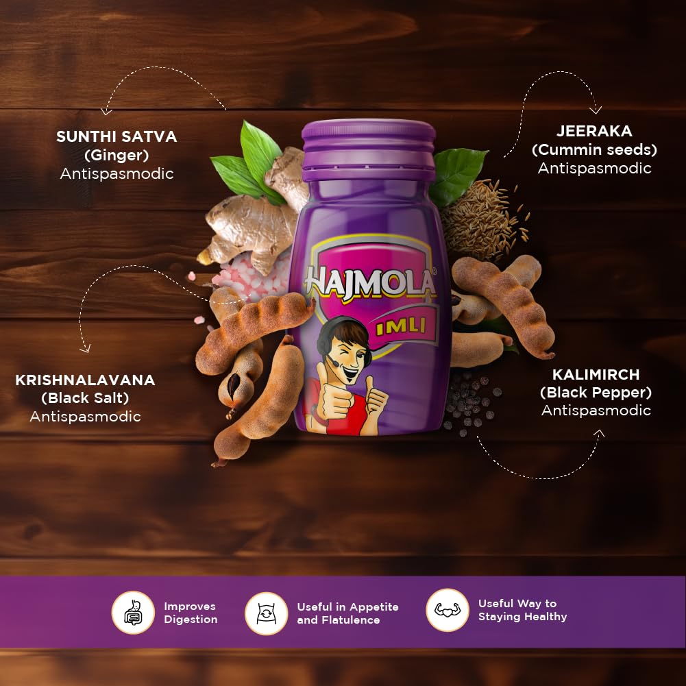 Dabur Hajmola Tasty Digestive Tablets (Imli Flavour) - 120 Tabs – view 3