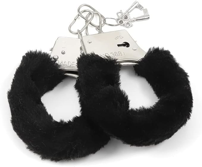 YUPPIN Kids Toy Handcuffs with Fluffy Cover 