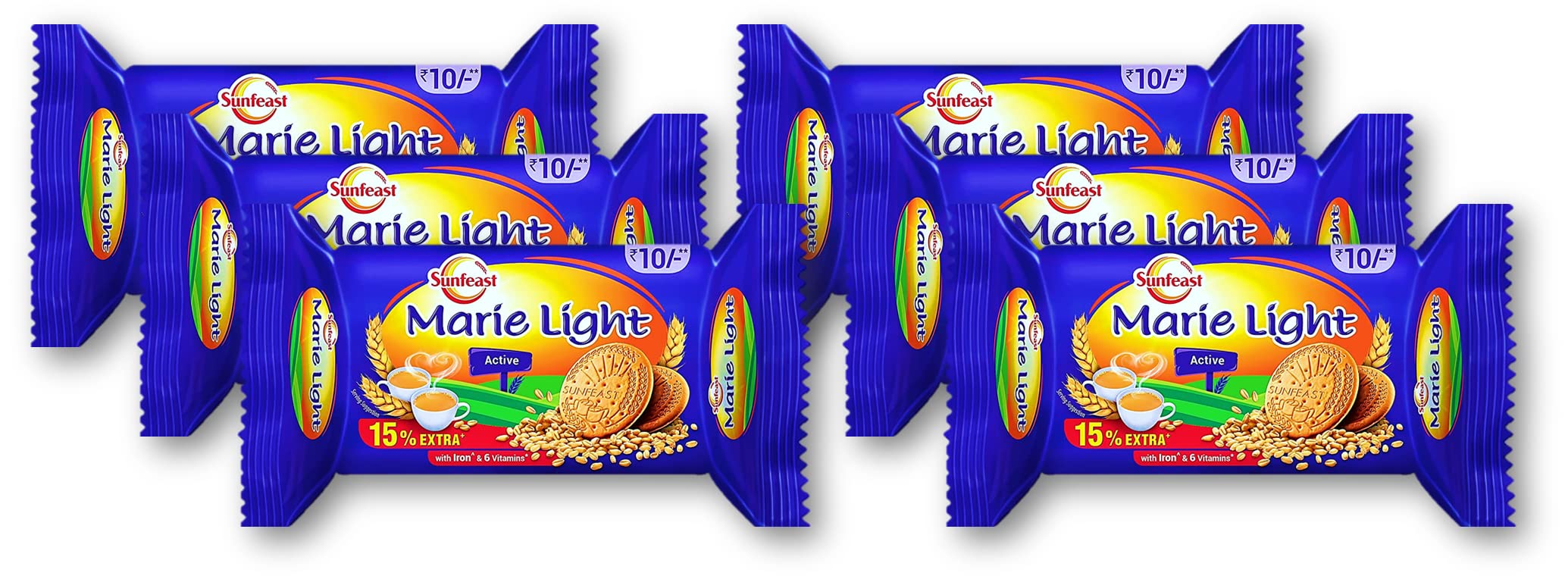 Sunfeast Marie Light Active 71.7g (Pack of 6) Unique – view 1