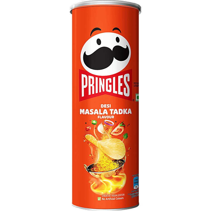 Pringles Desi Masala Tadka stackable potato chips in can