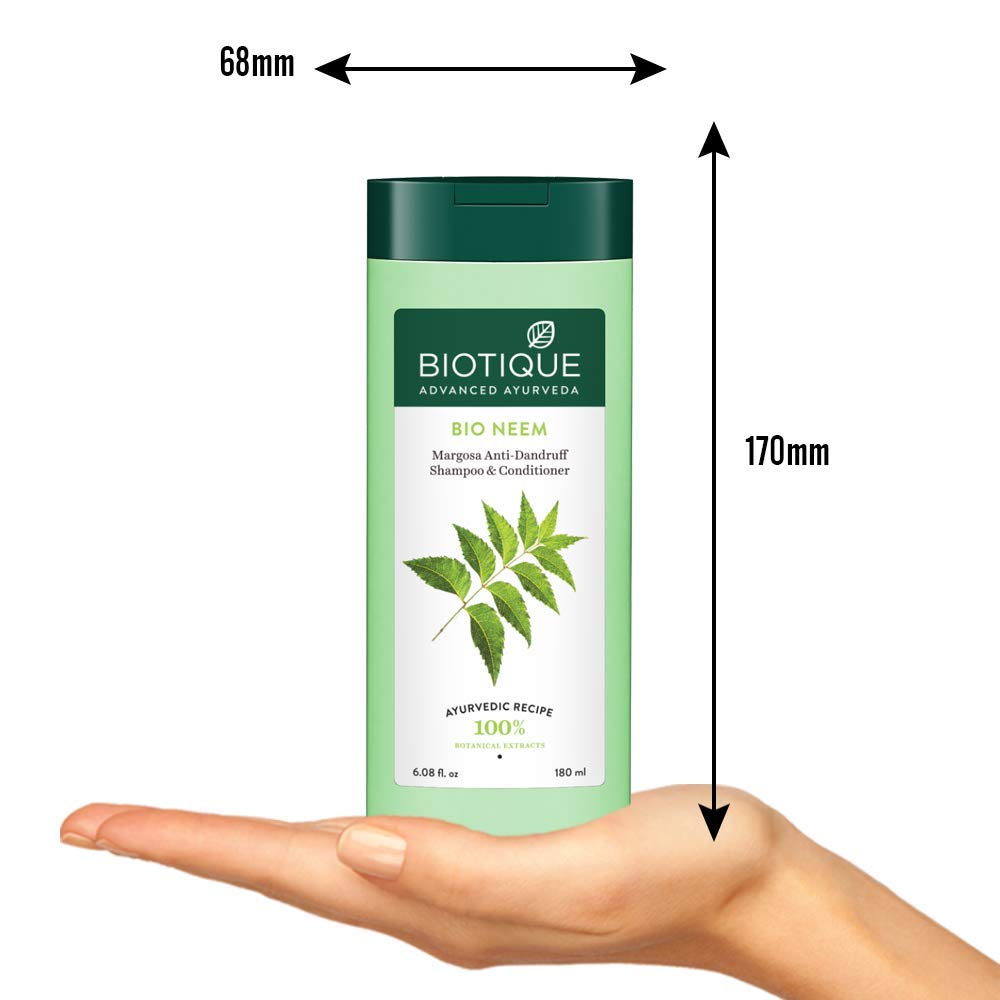 Biotique Fresh Neem Anti Dandruff Shampoo and Conditioner – view 3