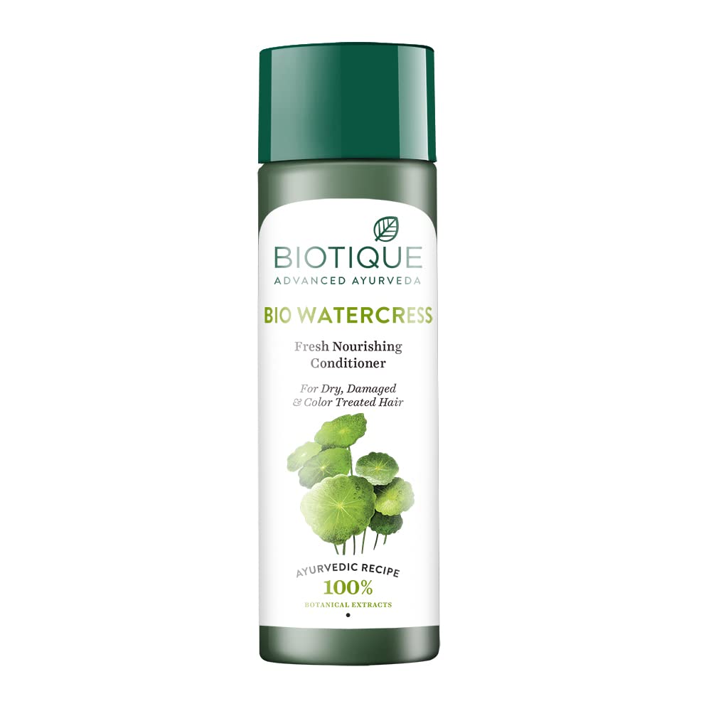 Biotique Bio Watercress Fresh Nourishing Conditioner 120 ml bottle front view
