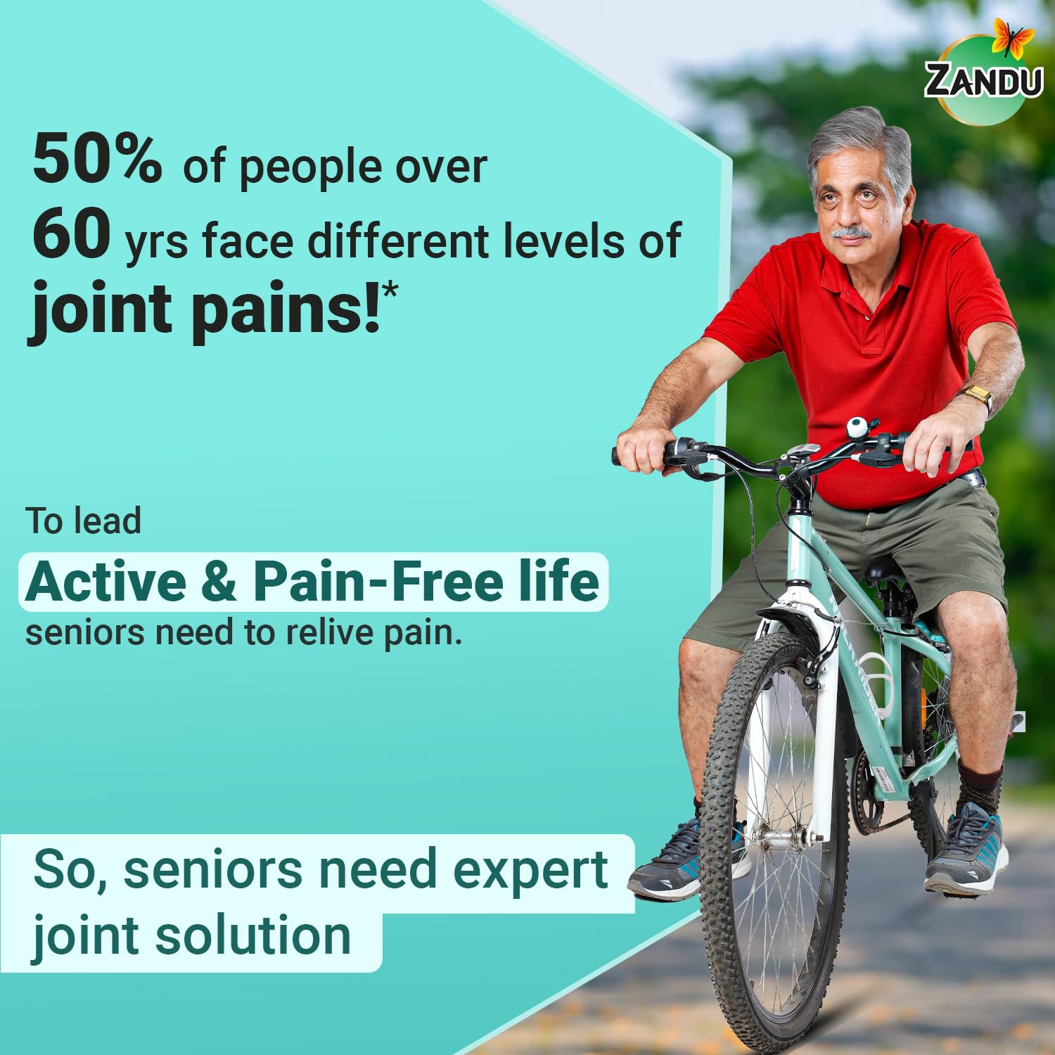 Zandu Seniorz Pain Relief Oil, 200ml, Helps Reduce Joint & Muscular Pain, Long lasting relief from Knee, Neck, Back, Shoulder, Wrist Pain, 100% Ayurvedic & Natural – view 2