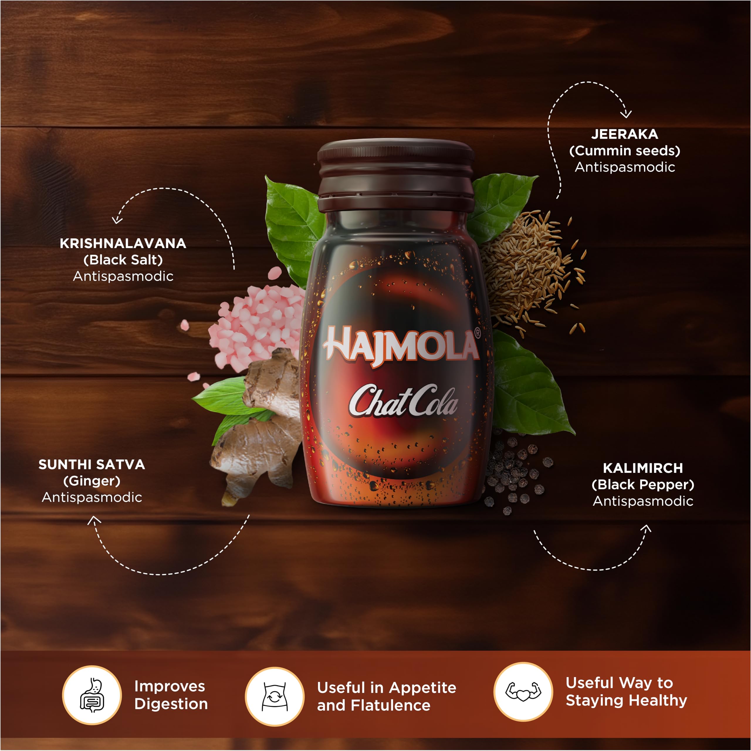 Dabur Hajmola Tasty Digestive Tablets (Chatcola Flavour) - 120 Tabs – view 3