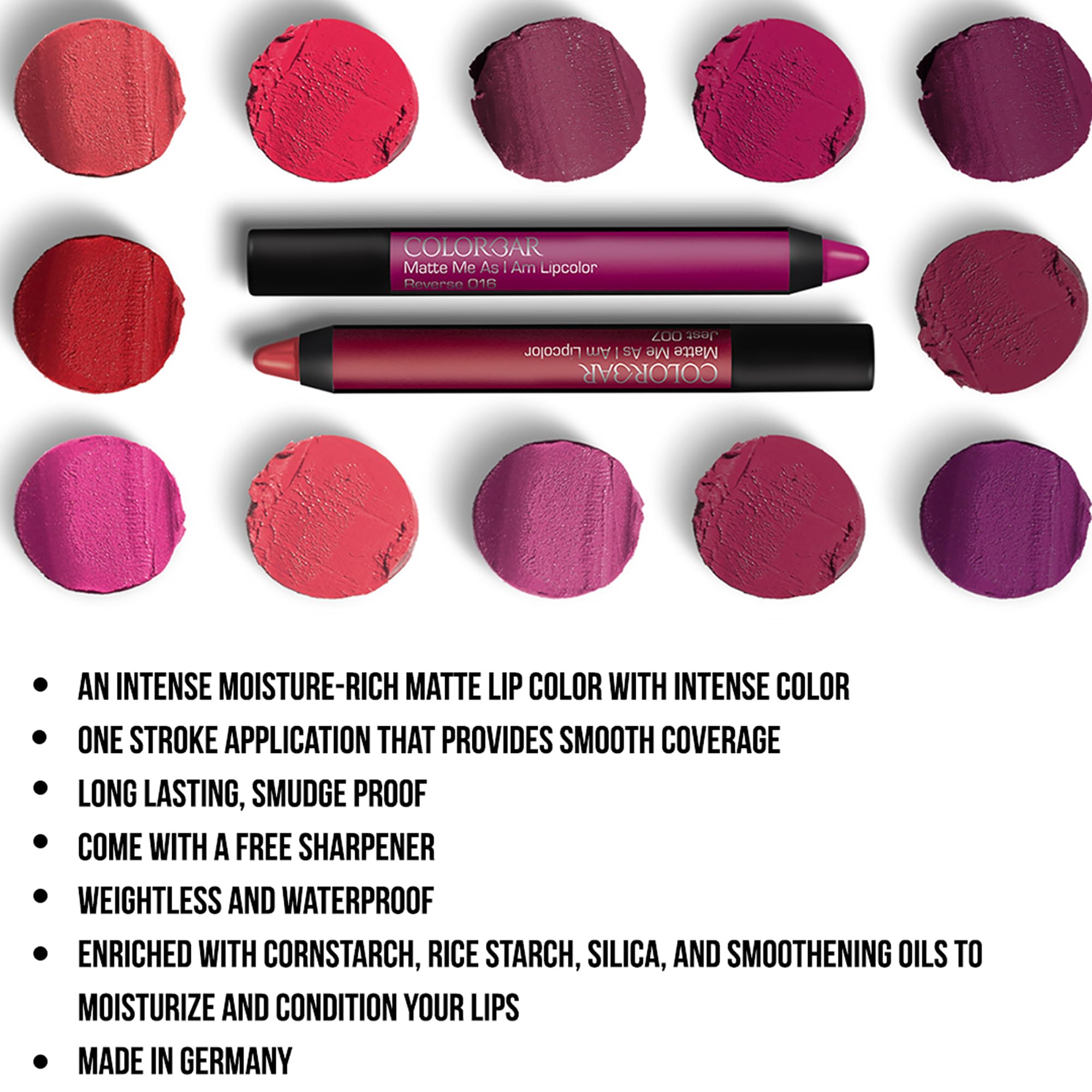 Colorbar Matte me as I am Lipcolor-Sabotage, Red, 2.8 g – view 4