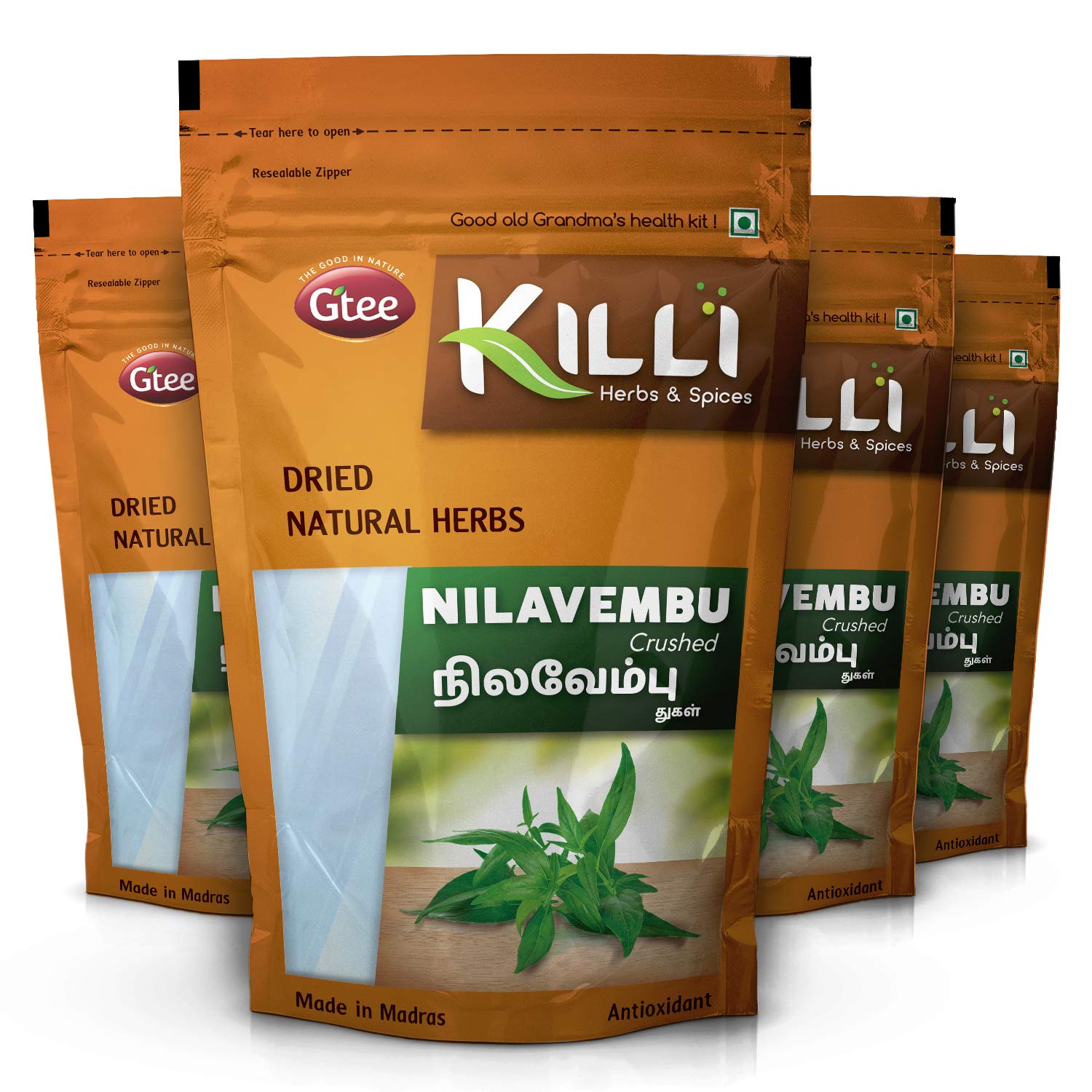 KILLI Kalmegh Andrographis paniculata crushed herb 100 g pack