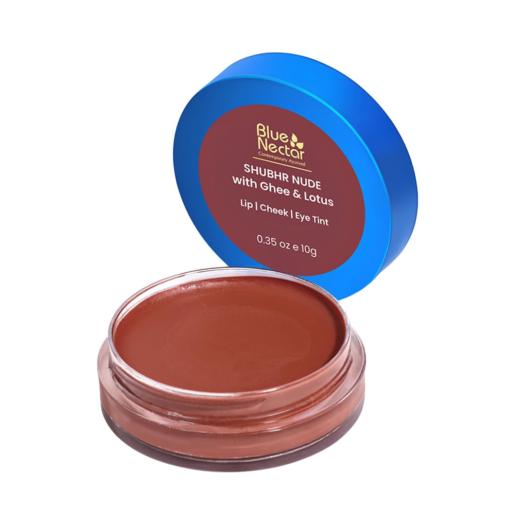 Blue Nectar Lip Tint Stain for Sheer Nude Tinted Lips | Hydrating Lip Tint, Color Infused, with Shea Butter for Natural Looking Finish (10g)
