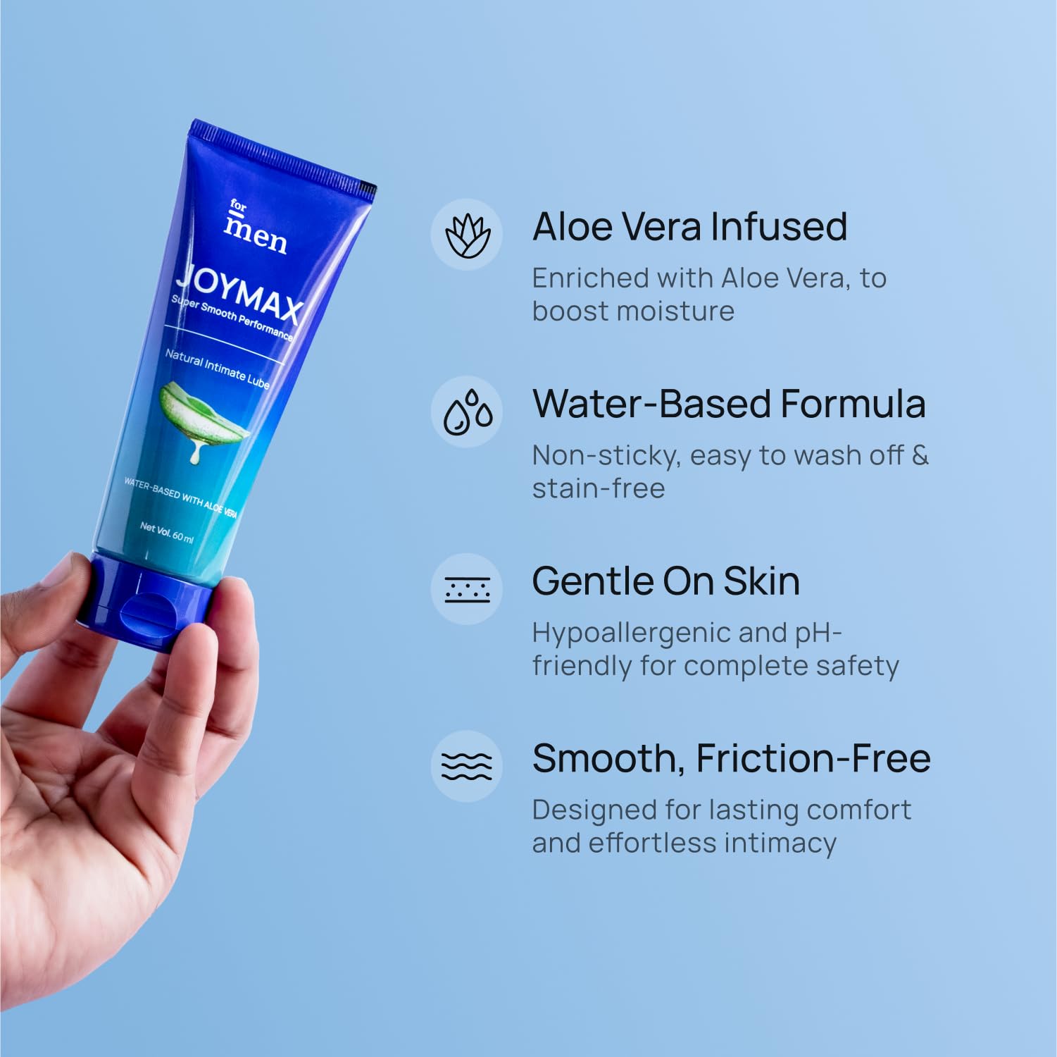 ForMen Water-Based Intimate Lube Gel with Aloe Vera – view 3
