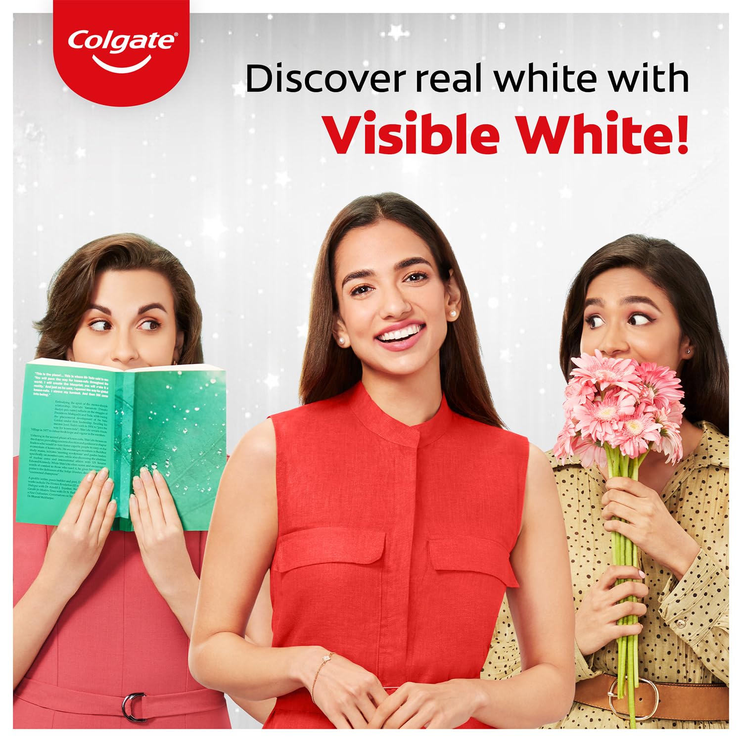 Colgate Visible White Toothpaste (50g) Teeth Whitening Starts in 1 week, Safe on Enamel, Stain Removal and Minty Flavour for Fresh Breath – view 2