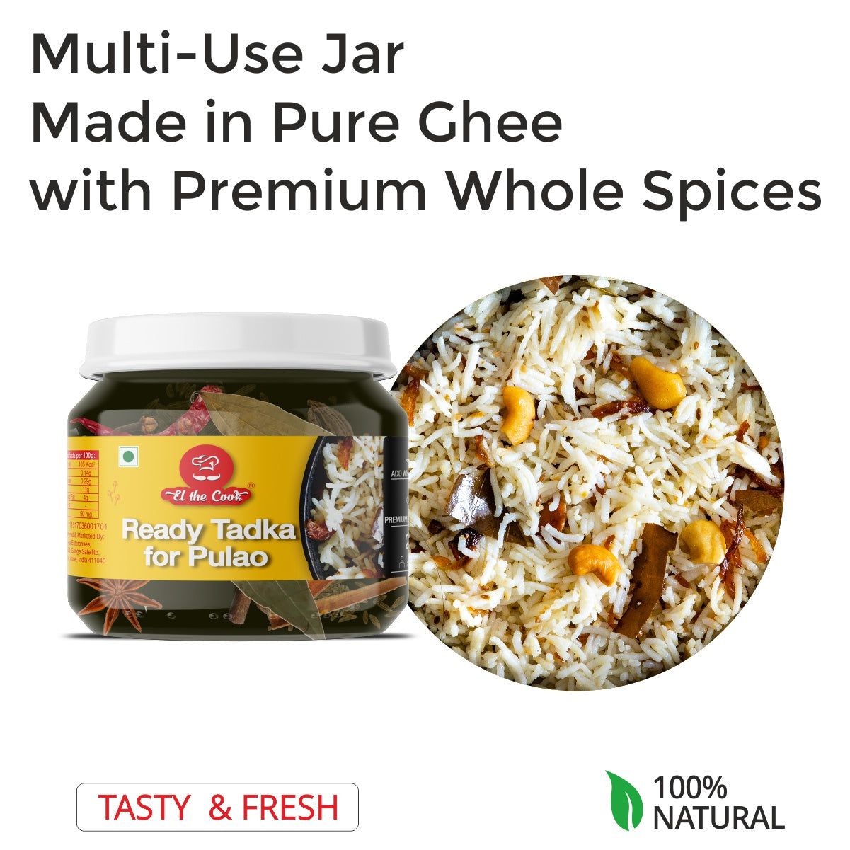 El The Cook Royal Pulao Tadka Jar - 180g – view 3