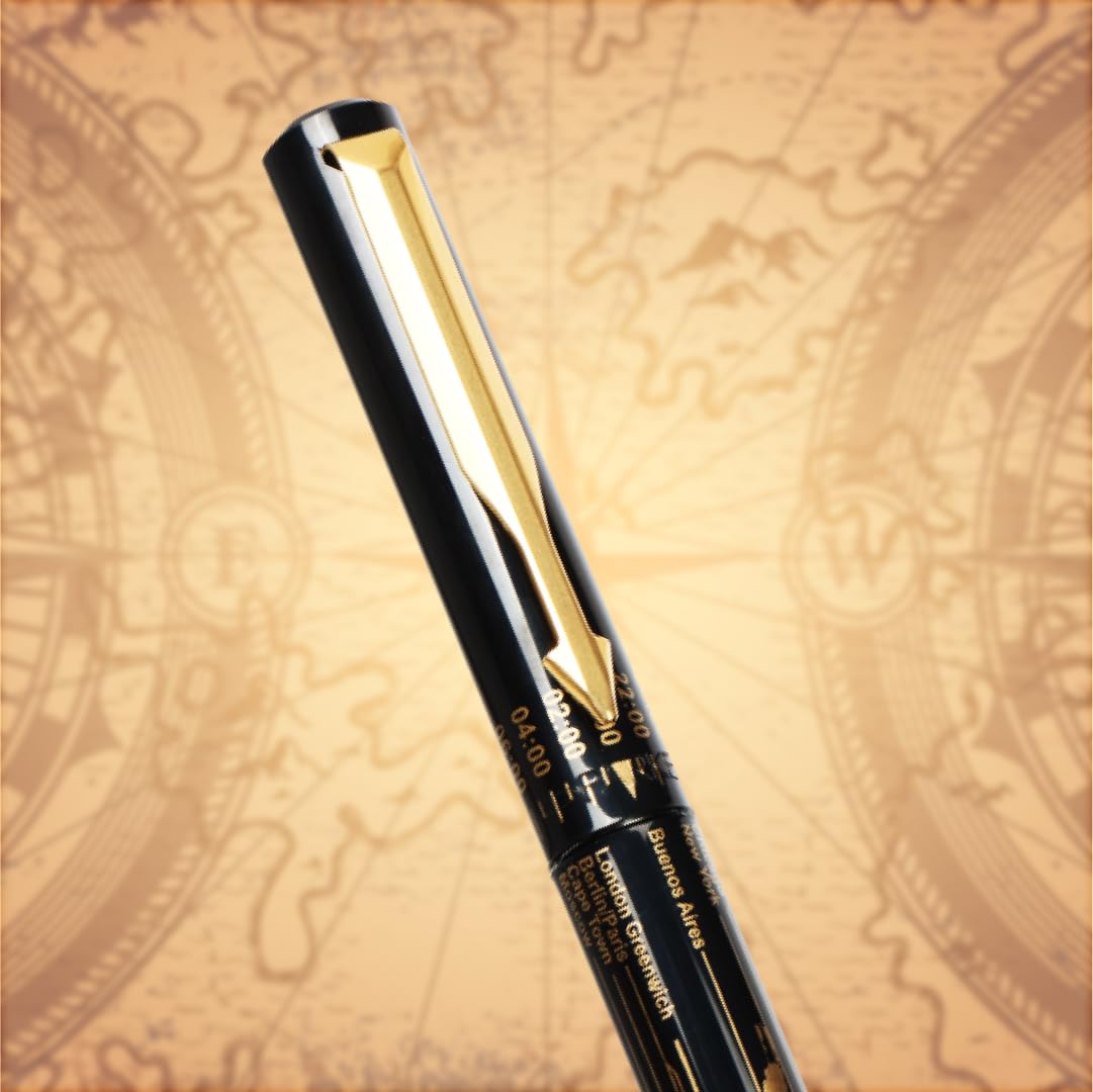 Parker Special Edition Vector Time Check Gold Trim Roller Ball Pen – view 3