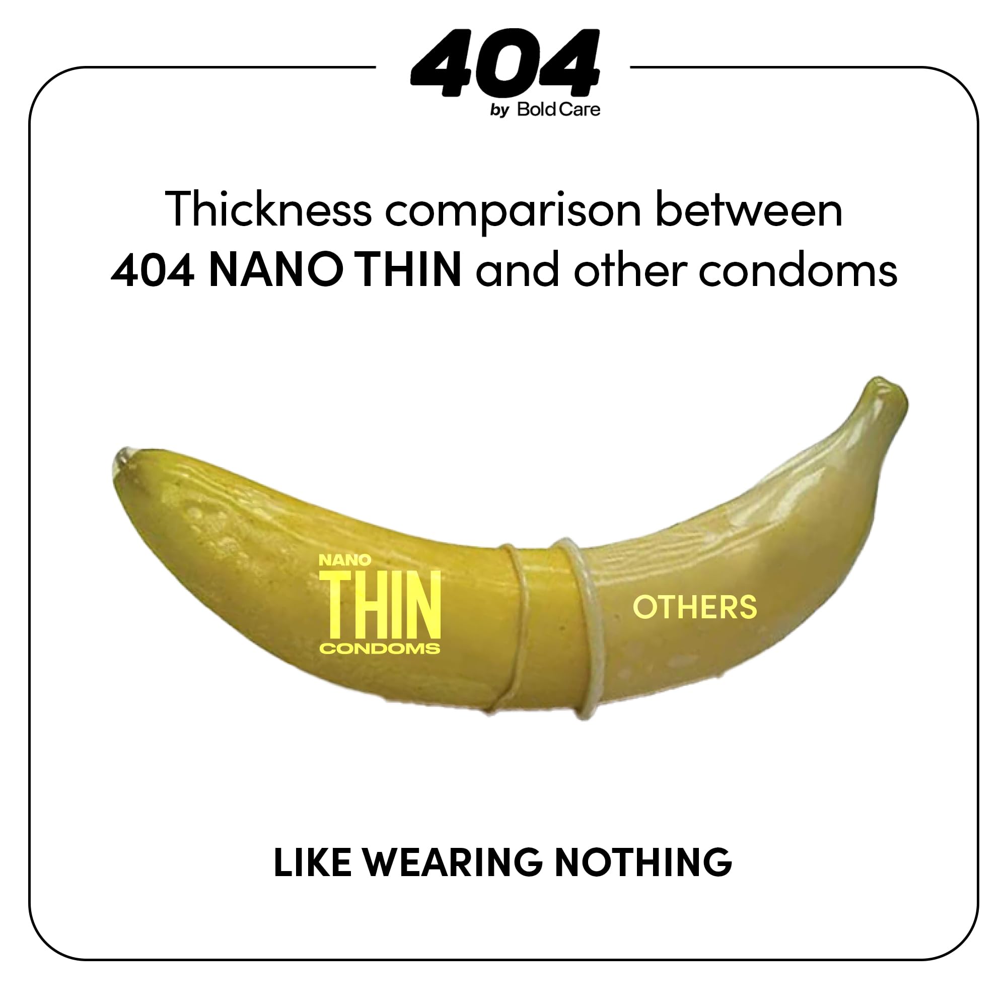 Bold Care 404 Super Nano Thin Condoms For Men - 50 Microns - 10 Units - Intense Fit - Barely There Feel + Bold Care 404 Super Ultra Thin Chocolate Flavored Condoms For Men - 60 Microns - 10 Units – view 3