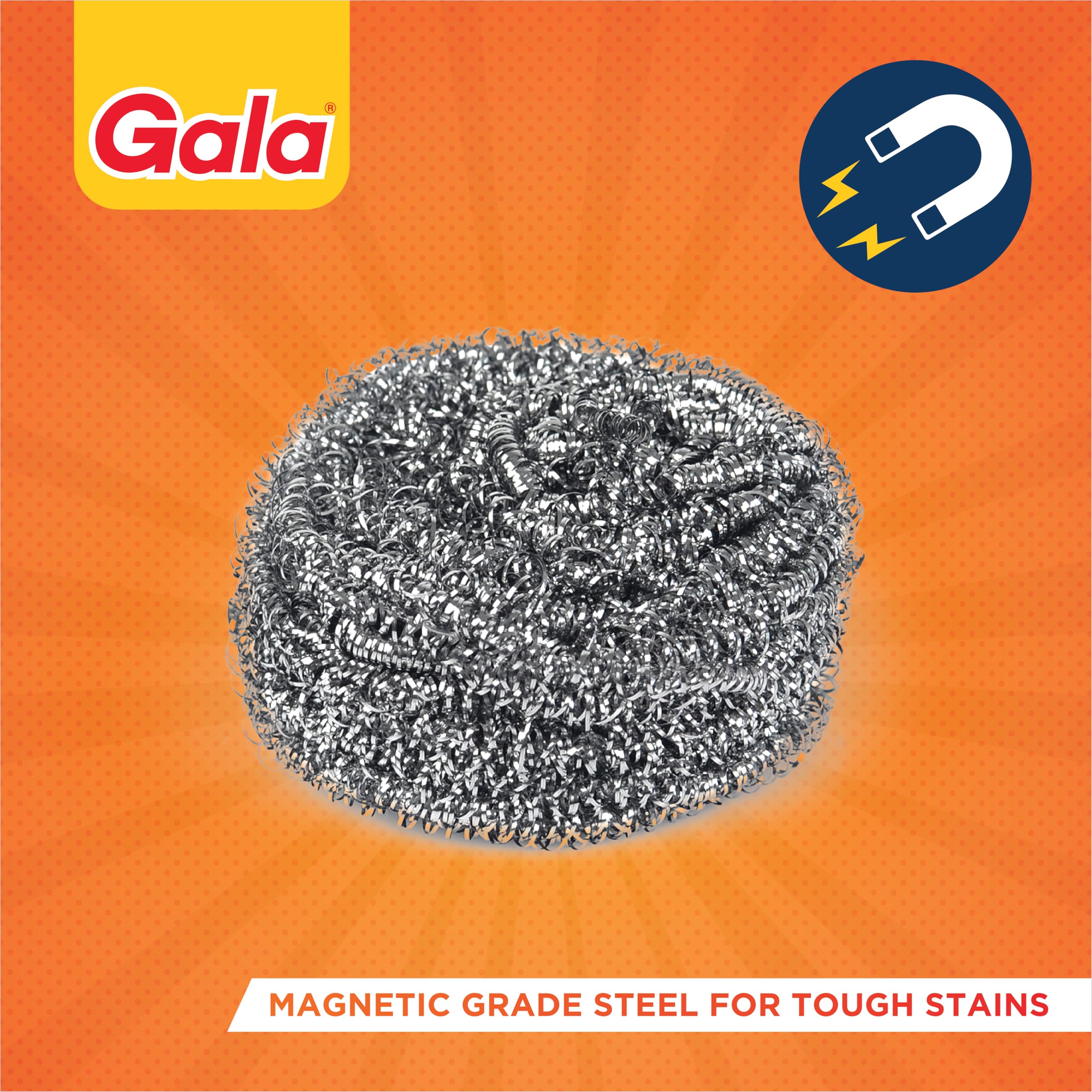 Gala Steel Scrubber Combo Set (Pack of 6) – view 3