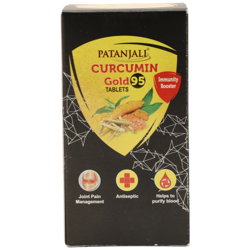 Patanjali Curcumin Gold 95 tablets 33 g pack shot