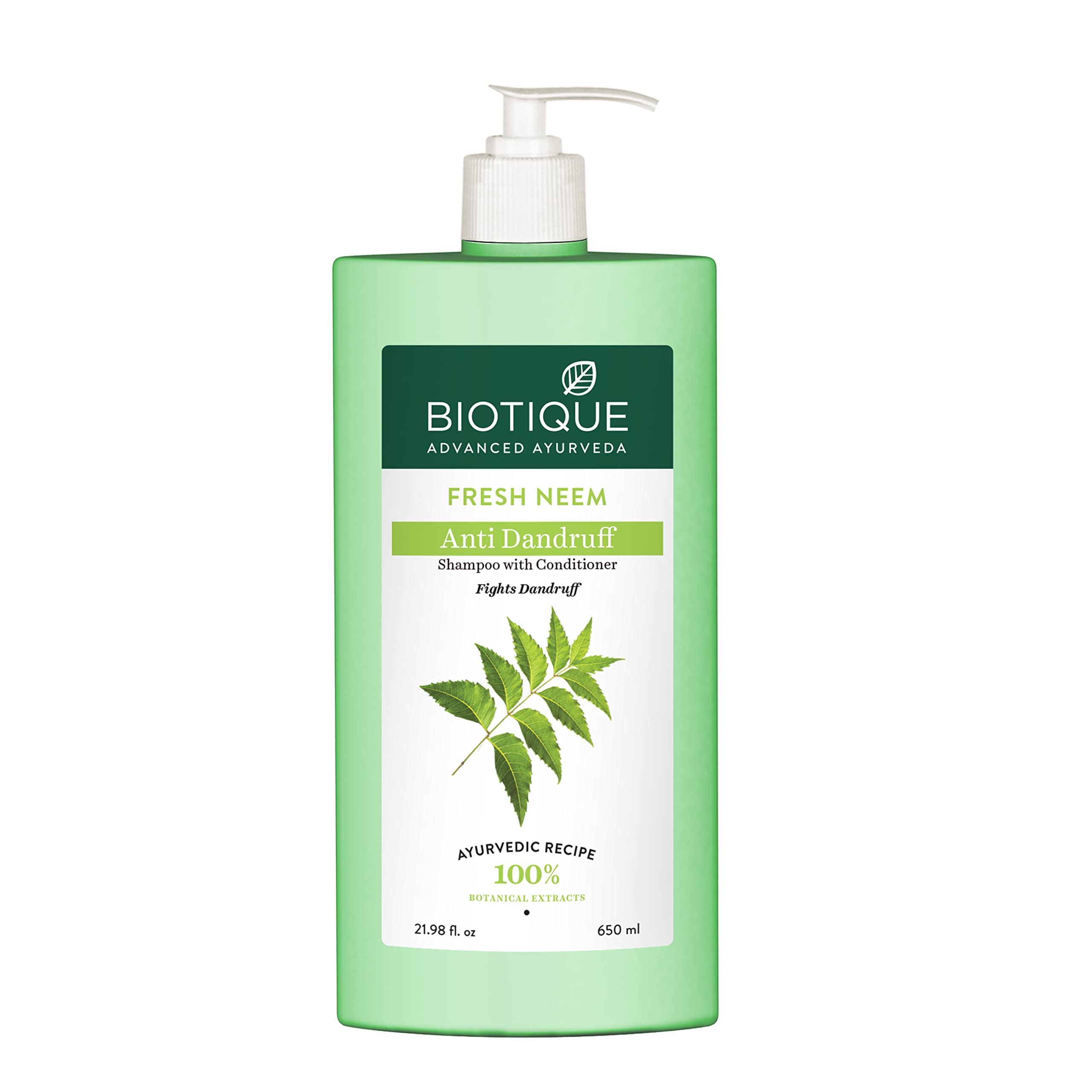 Biotique neem shampoo bottle for dandruff care 650 ml