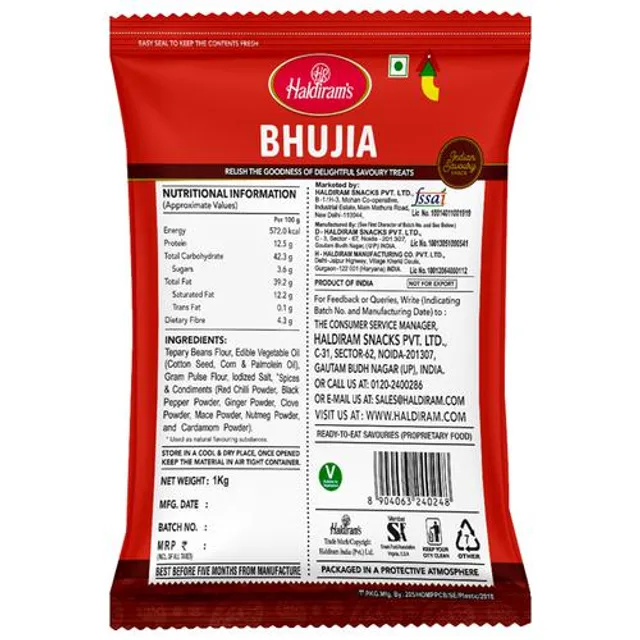 Haldiram's Namkeen - Bhujia Plain (Del), 200 g Pouch – view 2