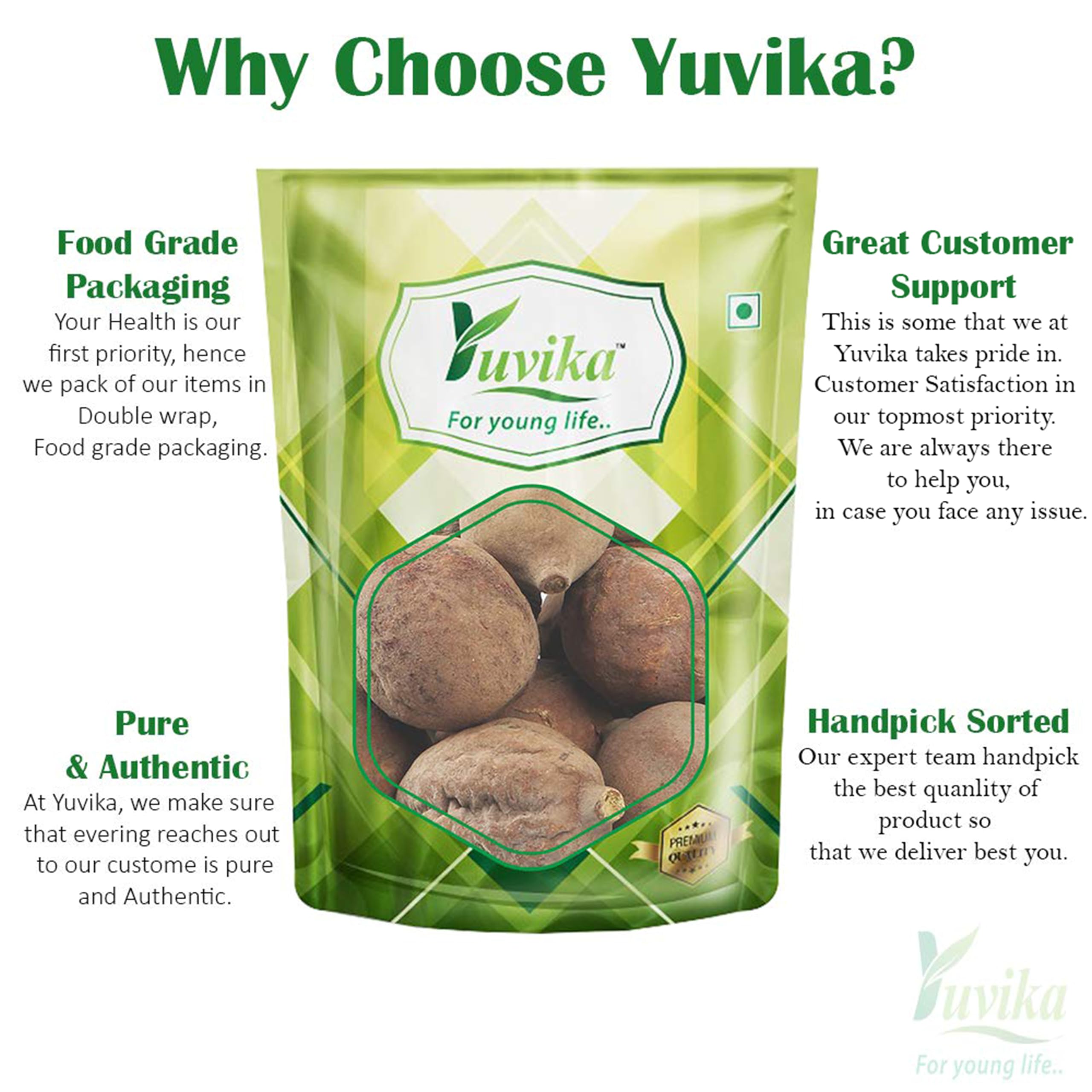 YUVIKA Bahera - Baheda Sabut - Bibhitaki - Terminalia Bellirica - Bahera Whole (100 Grams) – view 3