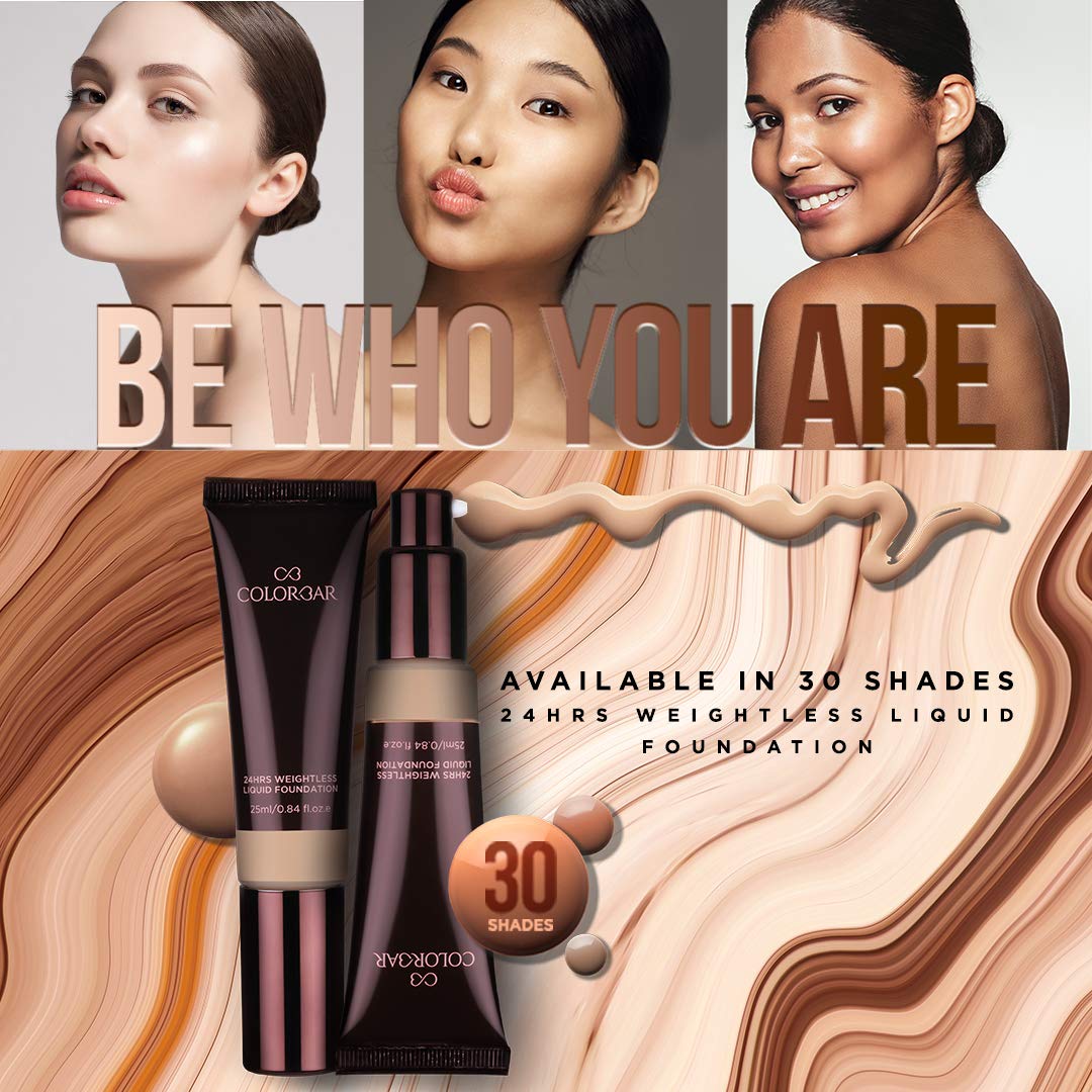 Colorbar 24Hrs Weightless Satin Finish Full Coverage Liquid Foundation (Fc 4.1, 25 Ml), All – view 9