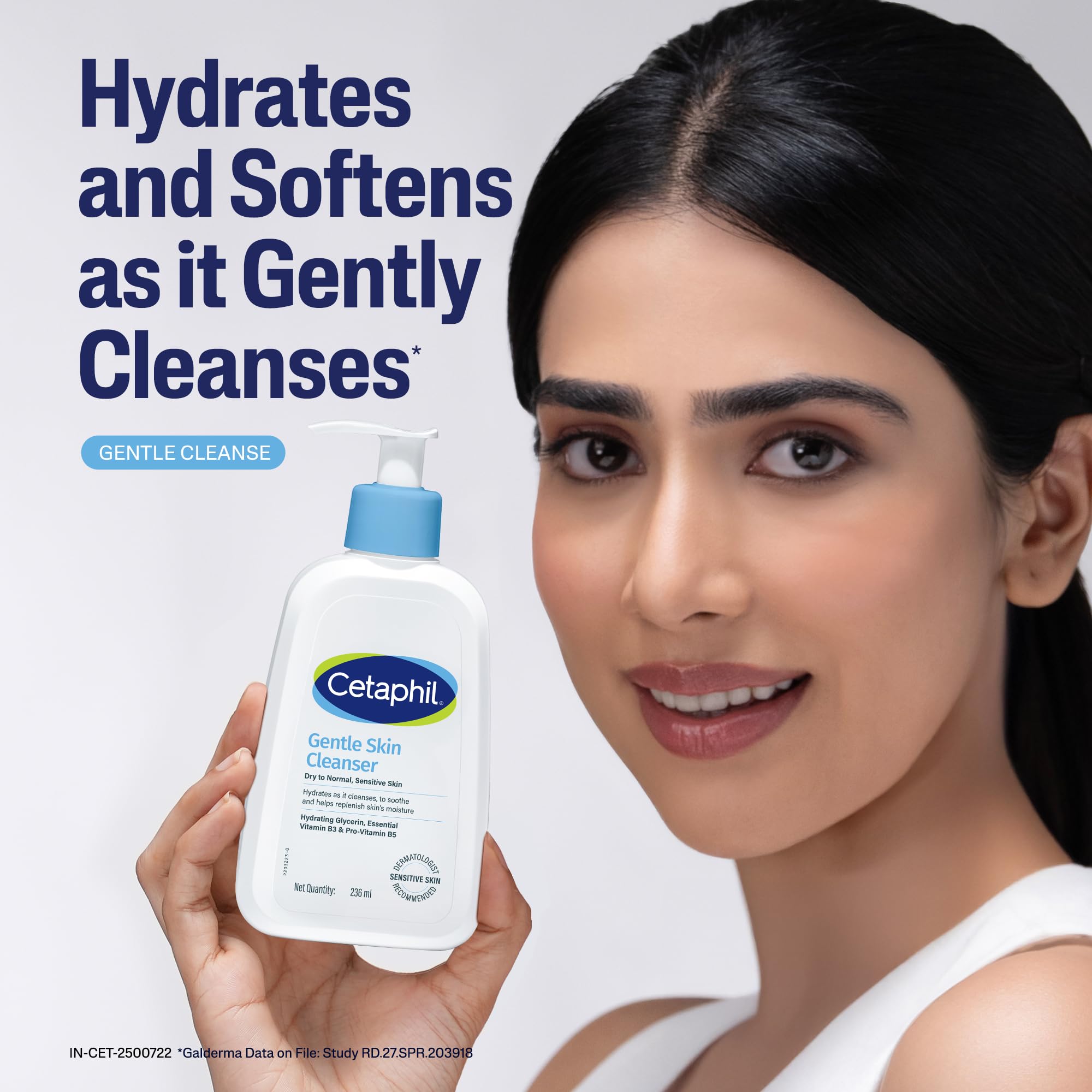 Cetaphil Gentle Skin Hydrating Face Wash 236ml, Paraben Free, Sulphate-Free Gentle Skin Hydrating Cleanser with Niacinamide, Vitamin B5 for Dry to Normal, Sensitive Skin – view 6