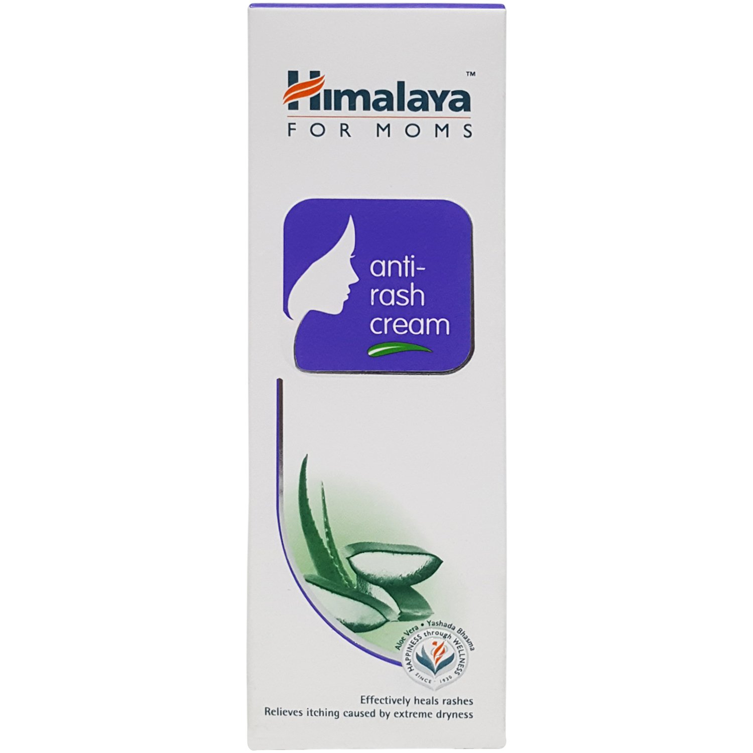 Himalaya anti-rash cream pack with aloe vera labeling