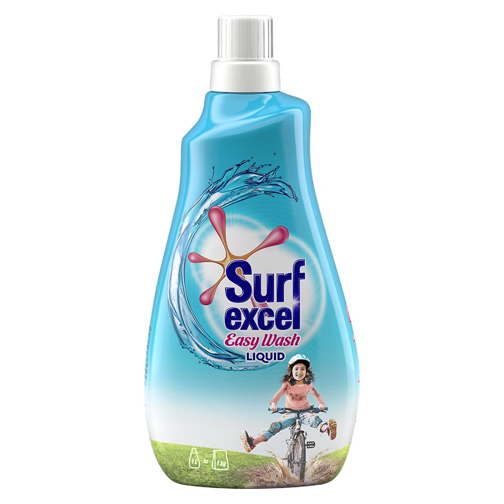 Surf Excel Easy Wash laundry liquid bottle with fresh clean branding