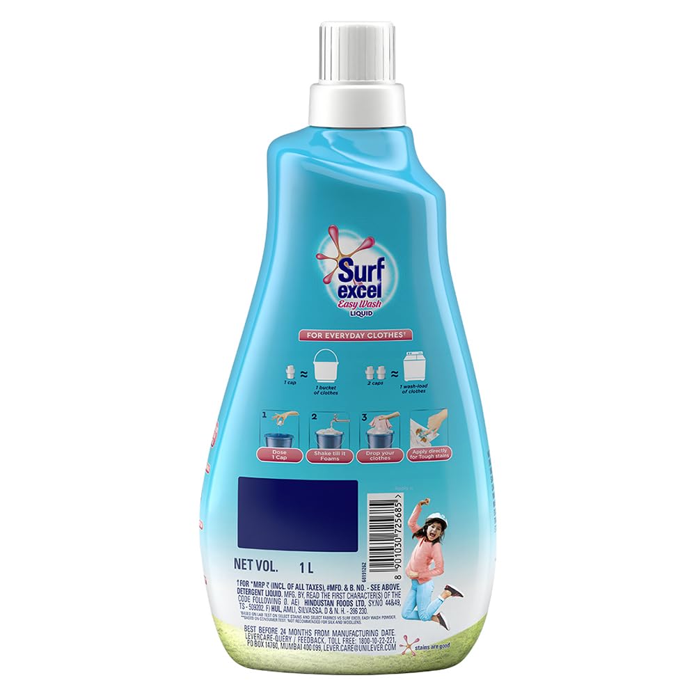 Surf Excel Easy Wash Detergent Liquid, 1L – view 2