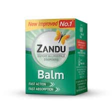 Compact Zandu Balm bottle for nasal congestion and pain relief