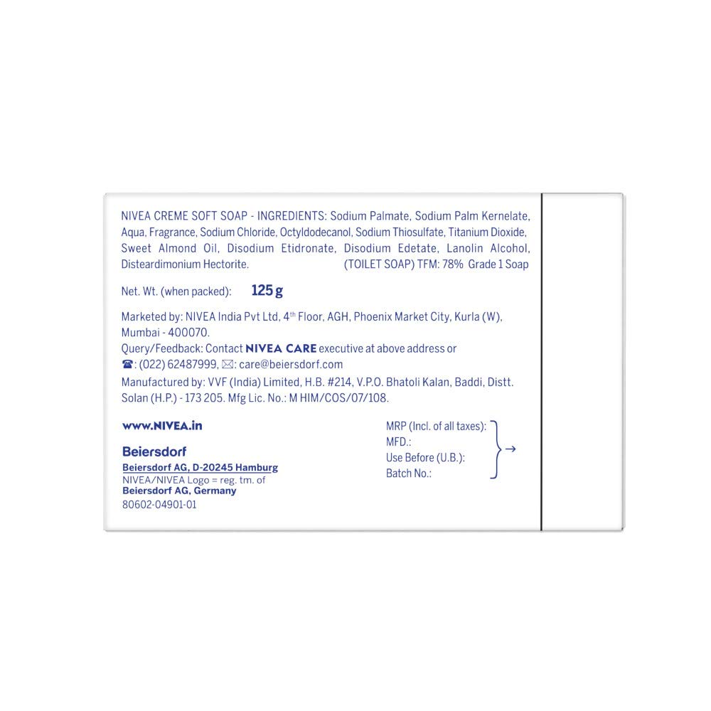 NIVEA Soap, Creme Soft, For Hands And Body, 125g (BUY 2 GET 2) – view 7